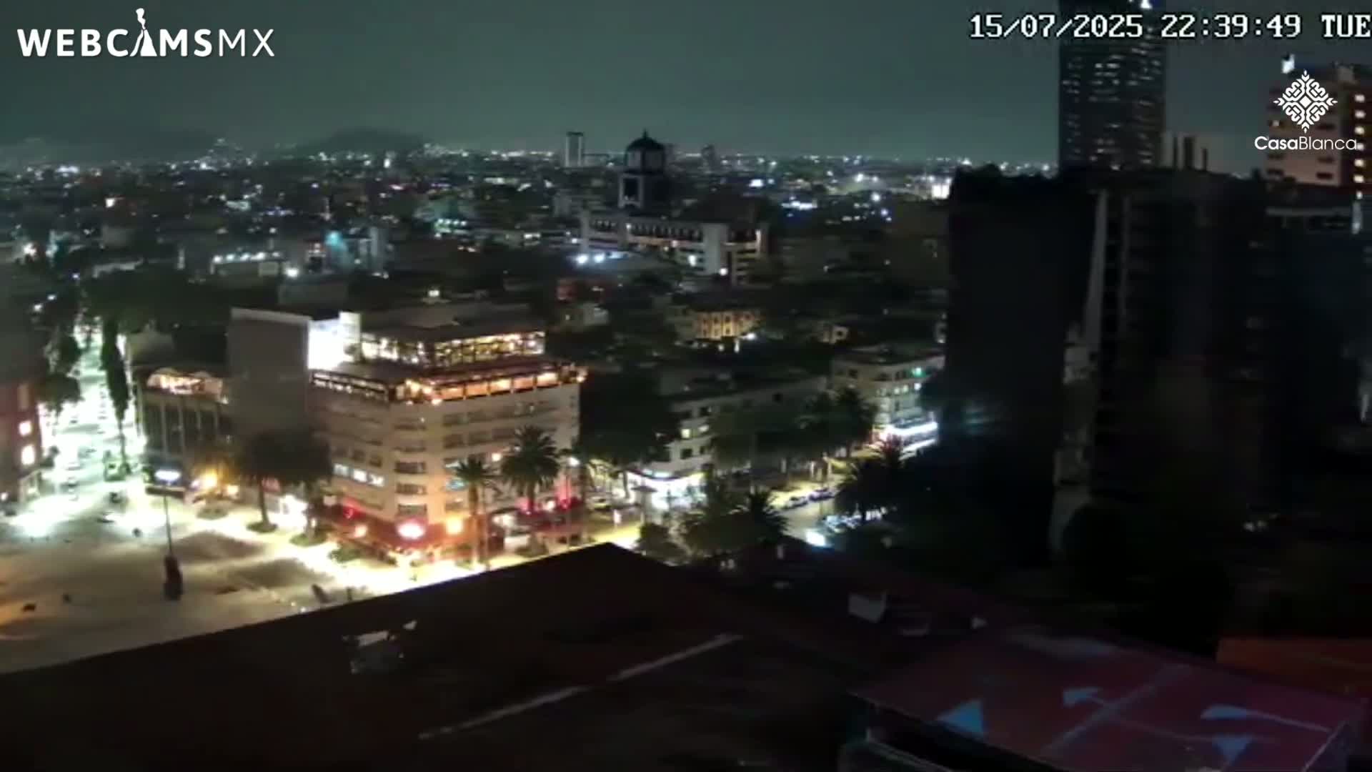 Mexico City, Monumento A la Revolución (Monument to the Revolution) & Plaza de la República Square Live Cam - Cuauhtemoc, Ciudad de Mexico, Mexico 