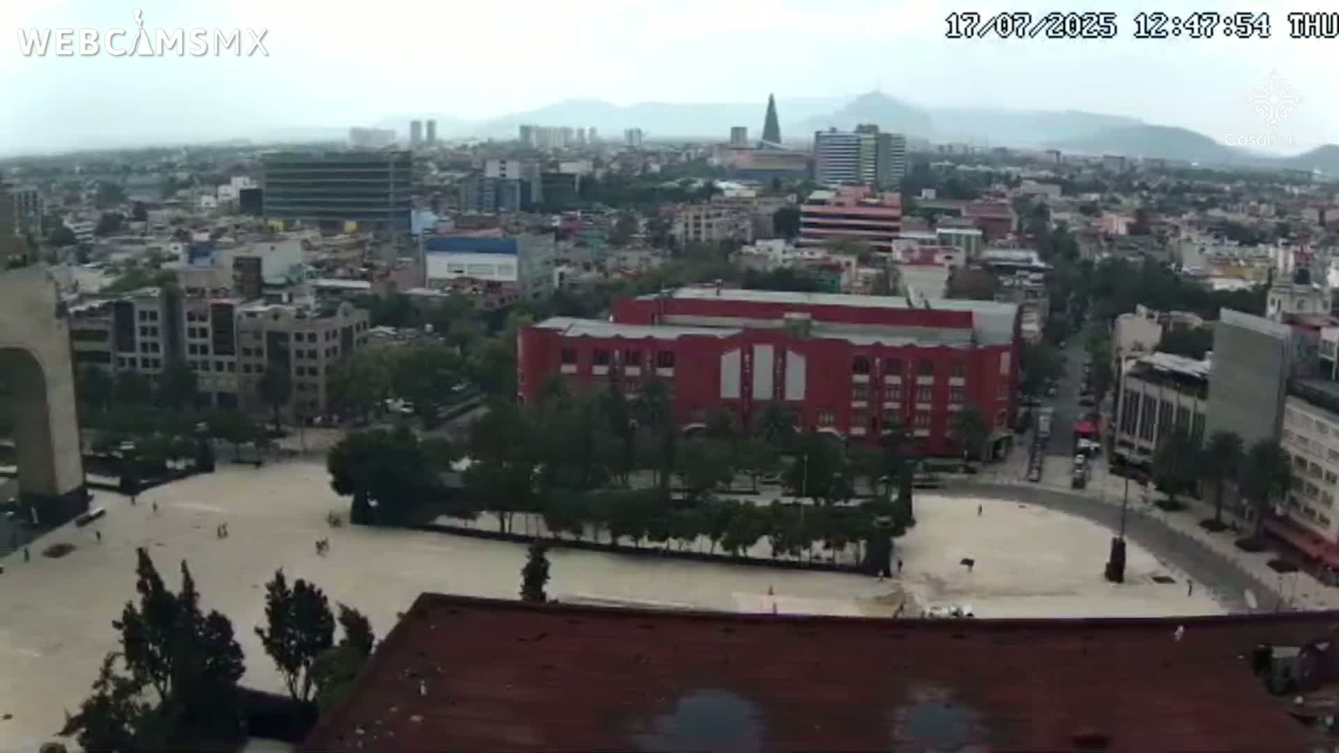 Mexico City, Monumento A la Revolución (Monument to the Revolution) & Plaza de la República Square Live Cam - Cuauhtemoc, Ciudad de Mexico, Mexico 