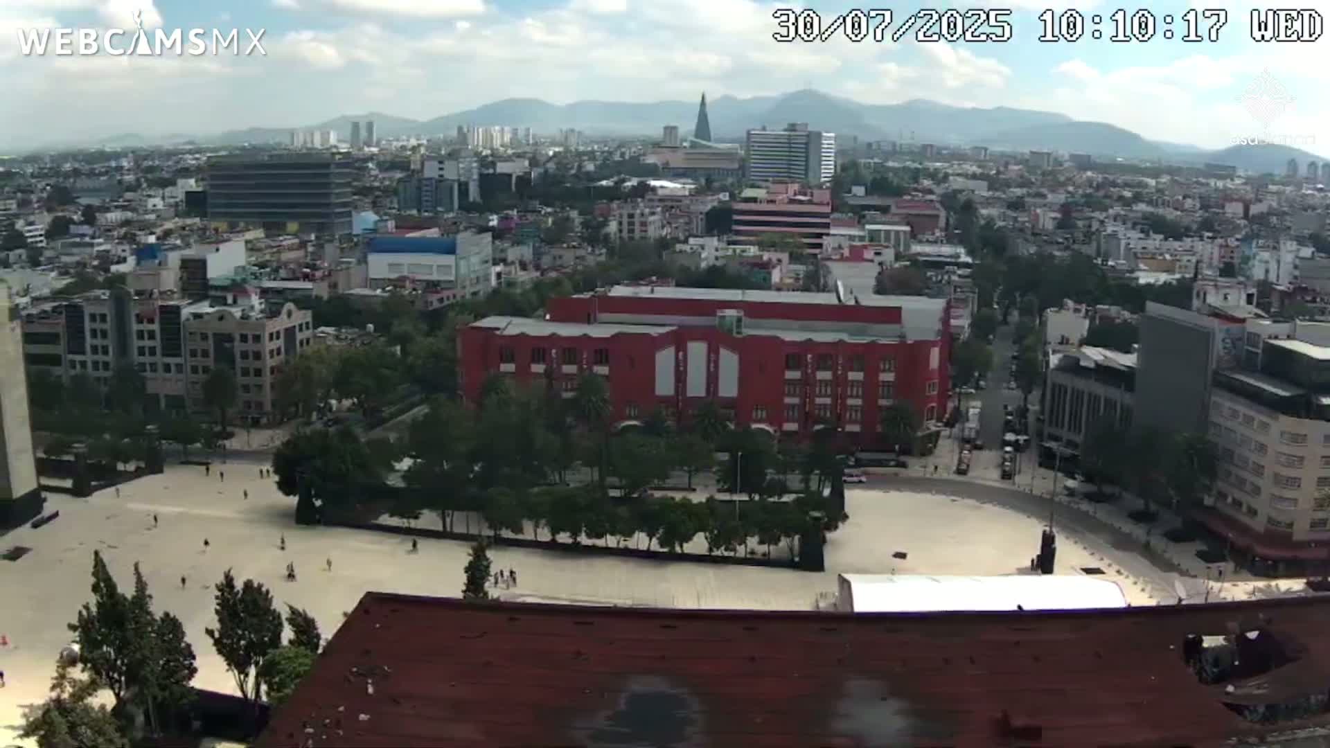 Mexico City, Monumento A la Revolución (Monument to the Revolution) & Plaza de la República Square Live Cam - Cuauhtemoc, Ciudad de Mexico, Mexico 