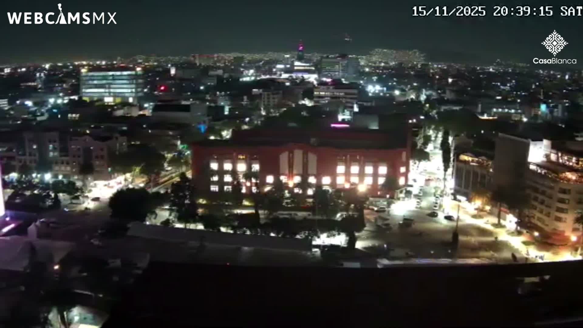Mexico City, Monumento A la Revolución (Monument to the Revolution) & Plaza de la República Square Live Cam - Cuauhtemoc, Ciudad de Mexico, Mexico 