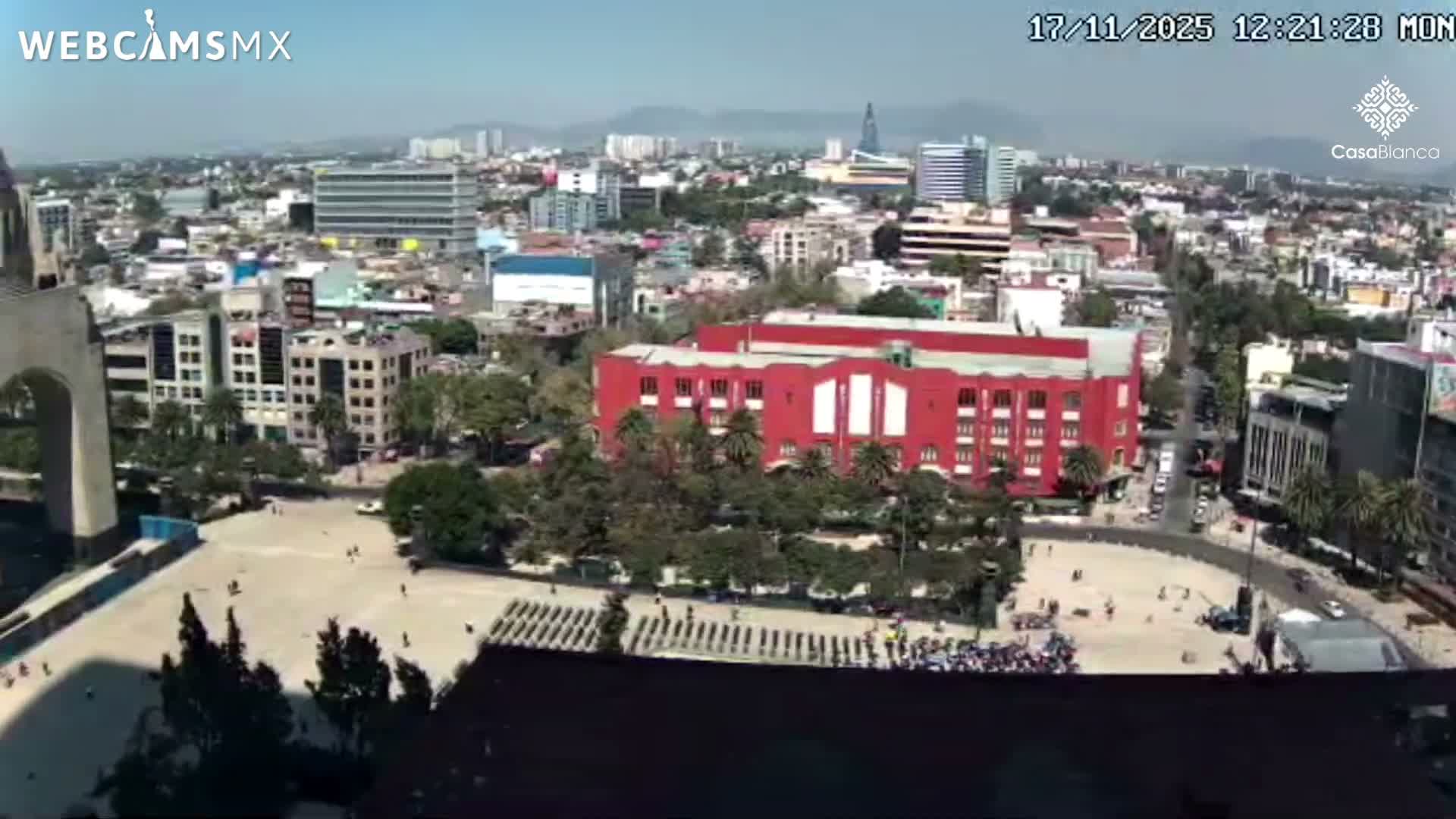 Mexico City, Monumento A la Revolución (Monument to the Revolution) & Plaza de la República Square Live Cam - Cuauhtemoc, Ciudad de Mexico, Mexico 