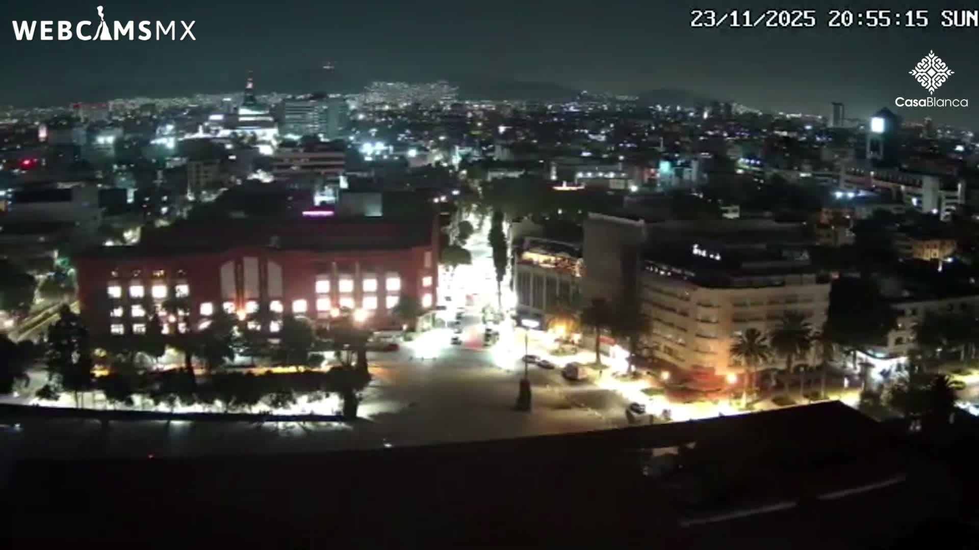Mexico City, Monumento A la Revolución (Monument to the Revolution) & Plaza de la República Square Live Cam - Cuauhtemoc, Ciudad de Mexico, Mexico 