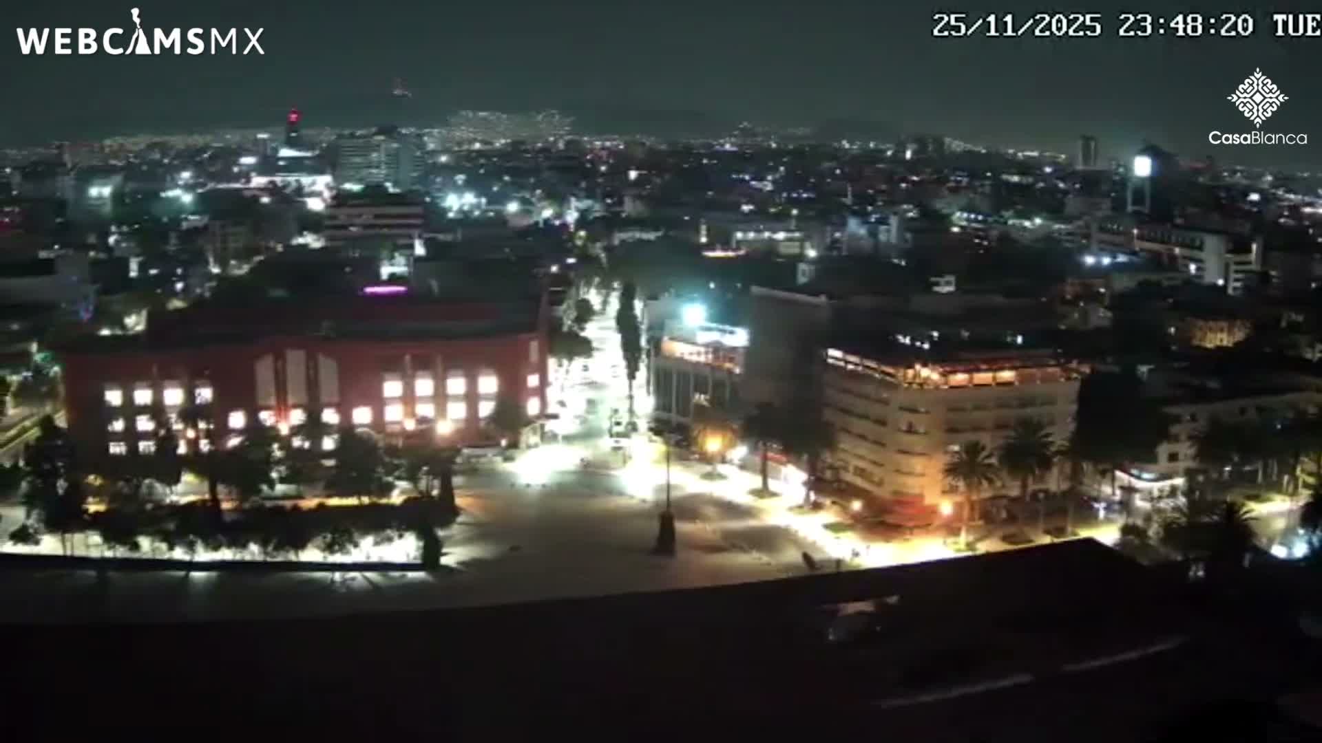 Mexico City, Monumento A la Revolución (Monument to the Revolution) & Plaza de la República Square Live Cam - Cuauhtemoc, Ciudad de Mexico, Mexico 