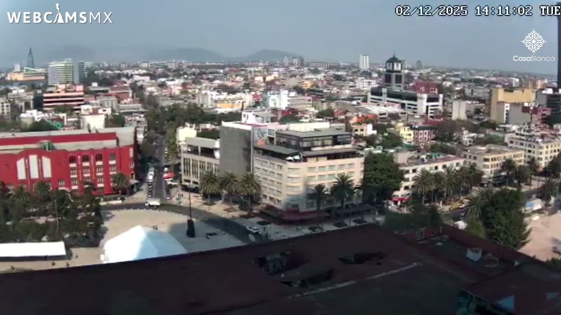 Mexico City, Monumento A la Revolución (Monument to the Revolution) & Plaza de la República Square Live Cam - Cuauhtemoc, Ciudad de Mexico, Mexico 