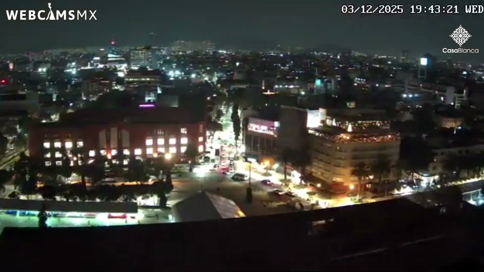 Mexico City, Monumento A la Revolución (Monument to the Revolution) & Plaza de la República Square Live Cam - Cuauhtemoc, Ciudad de Mexico, Mexico 