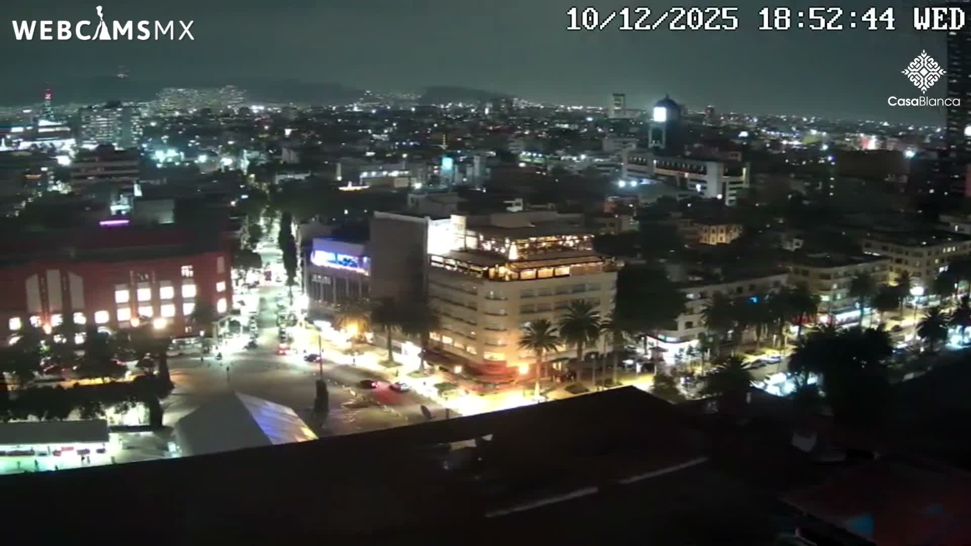 Mexico City, Monumento A la Revolución (Monument to the Revolution) & Plaza de la República Square Live Cam - Cuauhtemoc, Ciudad de Mexico, Mexico 