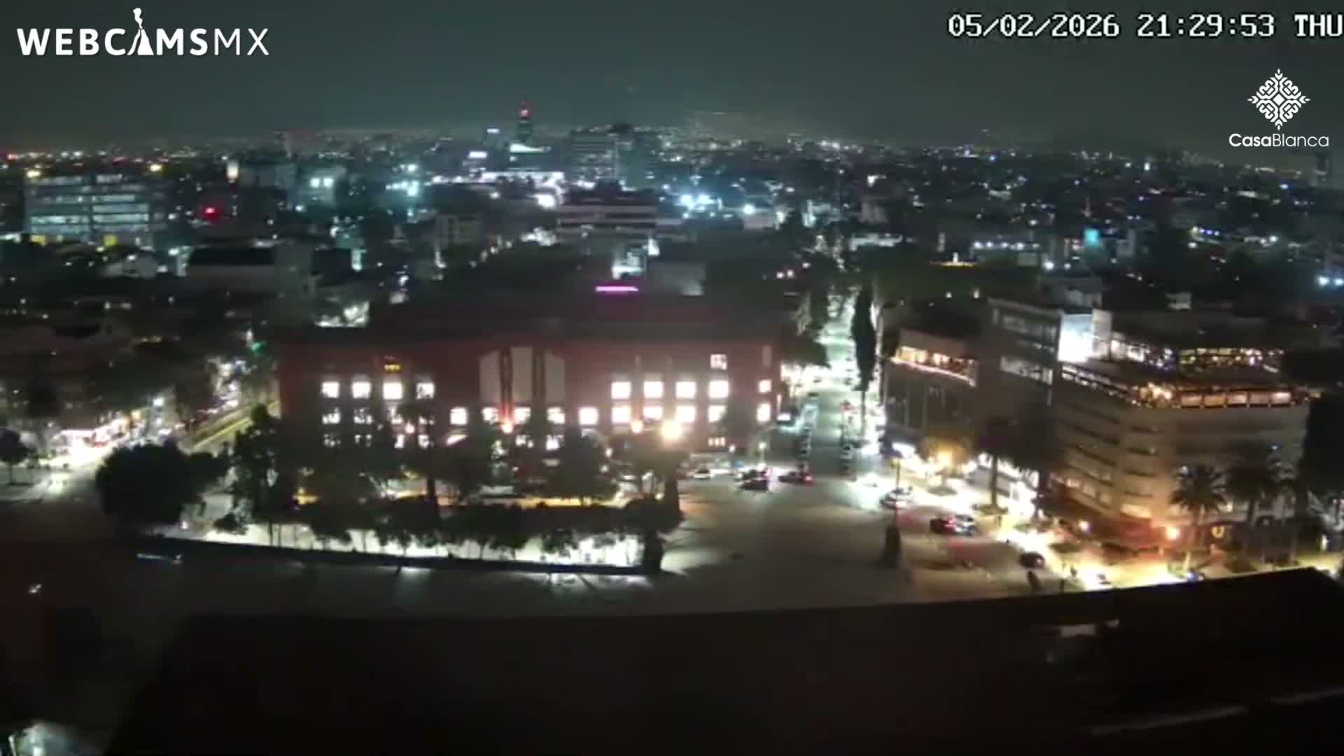 Mexico City, Monumento A la Revolución (Monument to the Revolution) & Plaza de la República Square Live Cam - Cuauhtemoc, Ciudad de Mexico, Mexico 