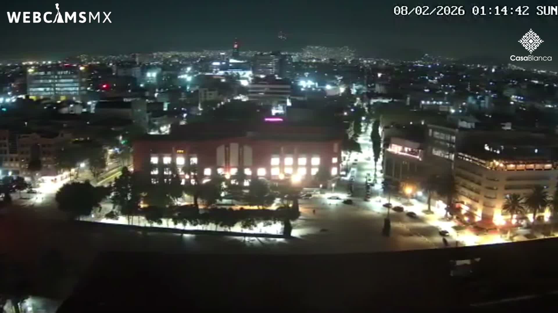 Mexico City, Monumento A la Revolución (Monument to the Revolution) & Plaza de la República Square Live Cam - Cuauhtemoc, Ciudad de Mexico, Mexico 