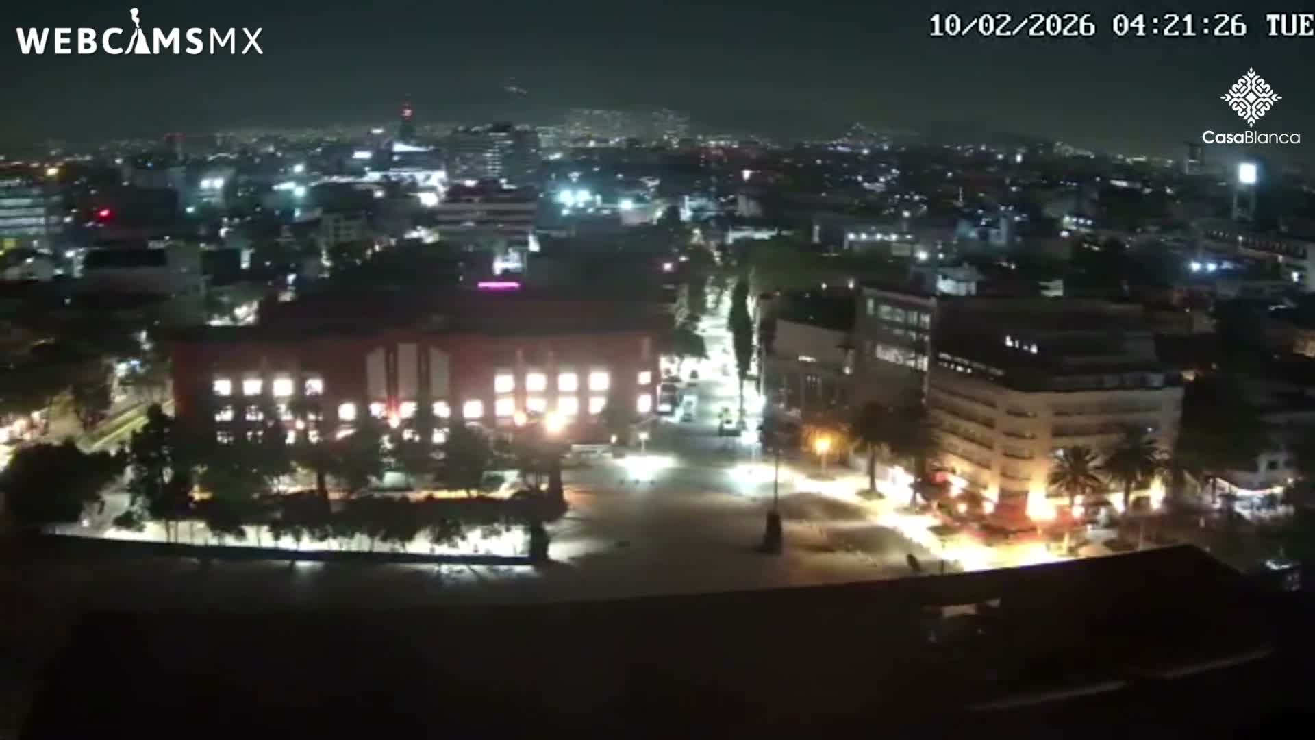 Mexico City, Monumento A la Revolución (Monument to the Revolution) & Plaza de la República Square Live Cam - Cuauhtemoc, Ciudad de Mexico, Mexico 