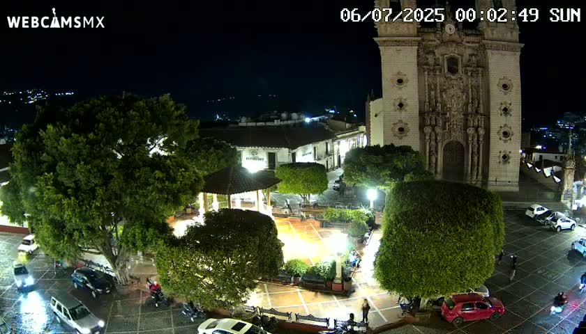 Taxco, Church -  Templo de Santa Prisca Temple Live Cam - Taxco de Alarcon,  Guerrero, Mexico