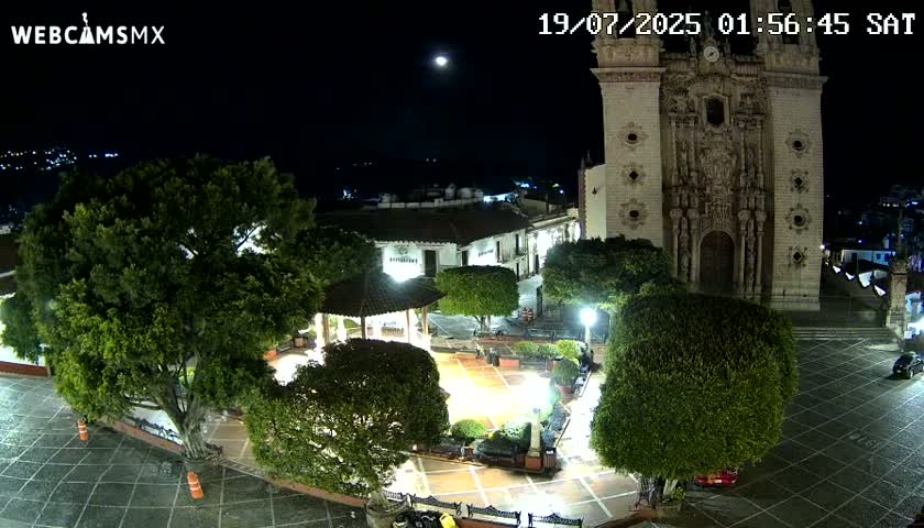 Taxco, Church -  Templo de Santa Prisca Temple Live Cam - Taxco de Alarcon,  Guerrero, Mexico