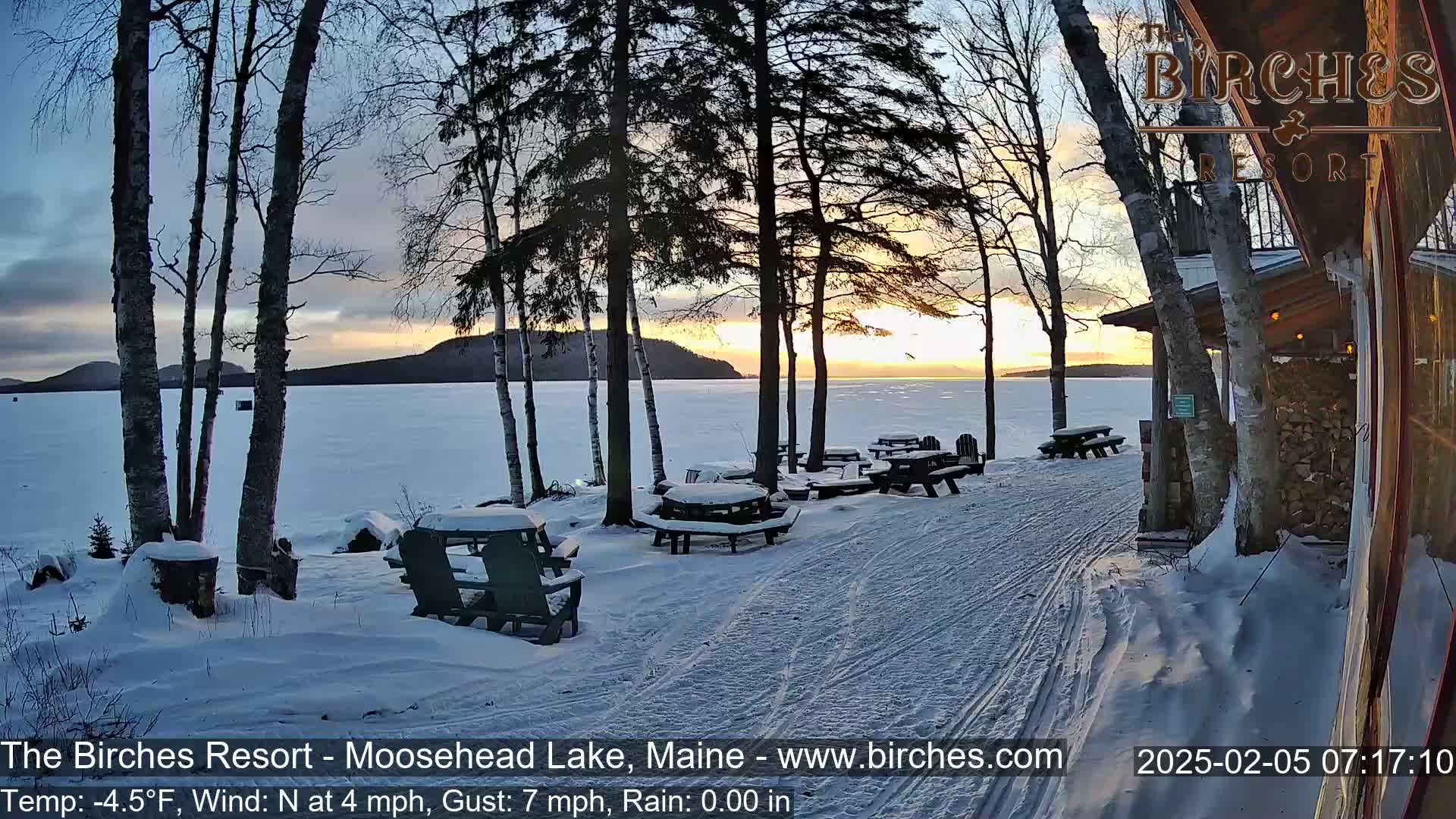 The Birches Resort Outdoo Moosehead Lake, Live Cam - Rockwood, Maine, USA