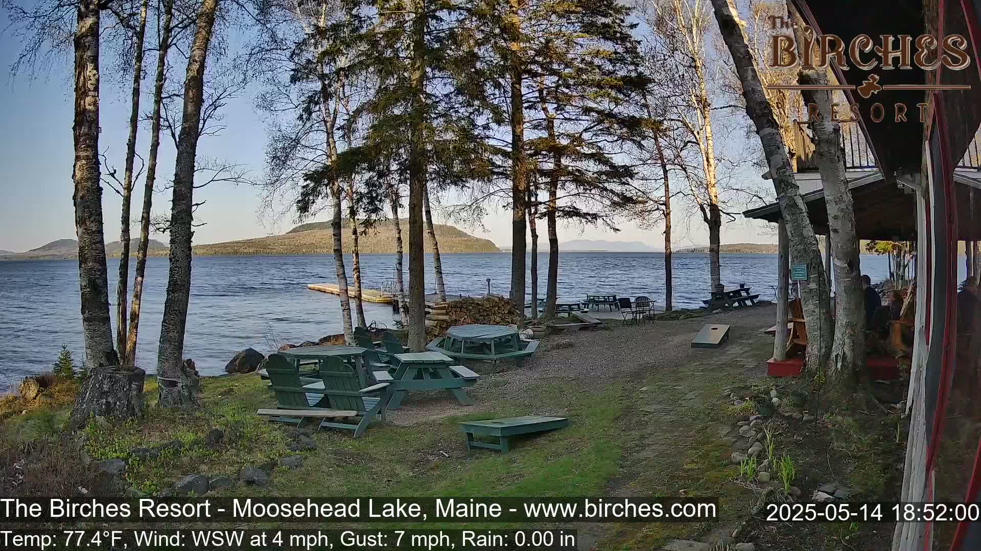 The Birches Resort Outdoo Moosehead Lake, Live Cam - Rockwood, Maine, USA