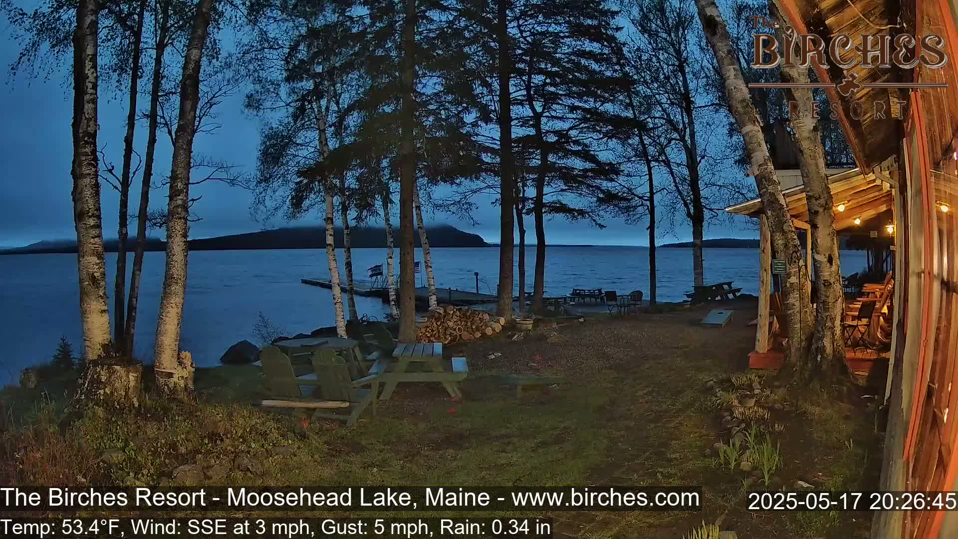 The Birches Resort Outdoo Moosehead Lake, Live Cam - Rockwood, Maine, USA