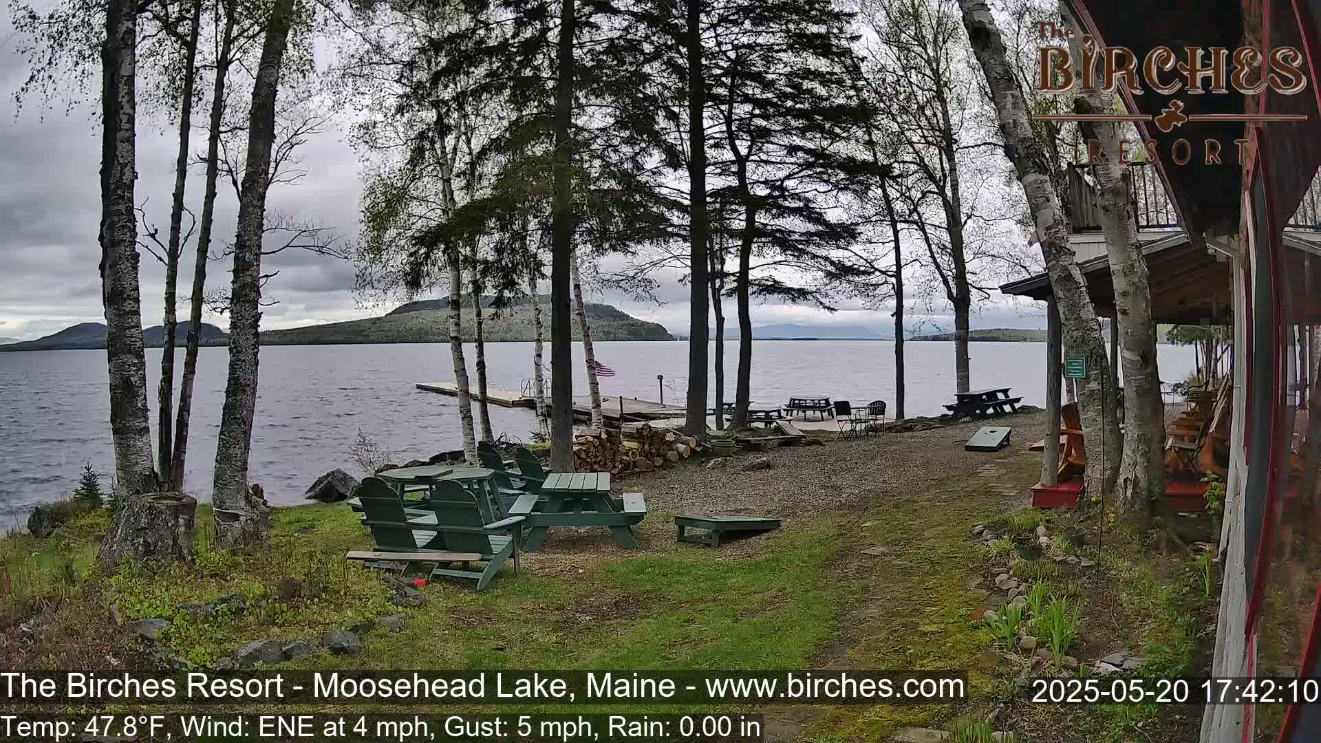 The Birches Resort Outdoo Moosehead Lake, Live Cam - Rockwood, Maine, USA