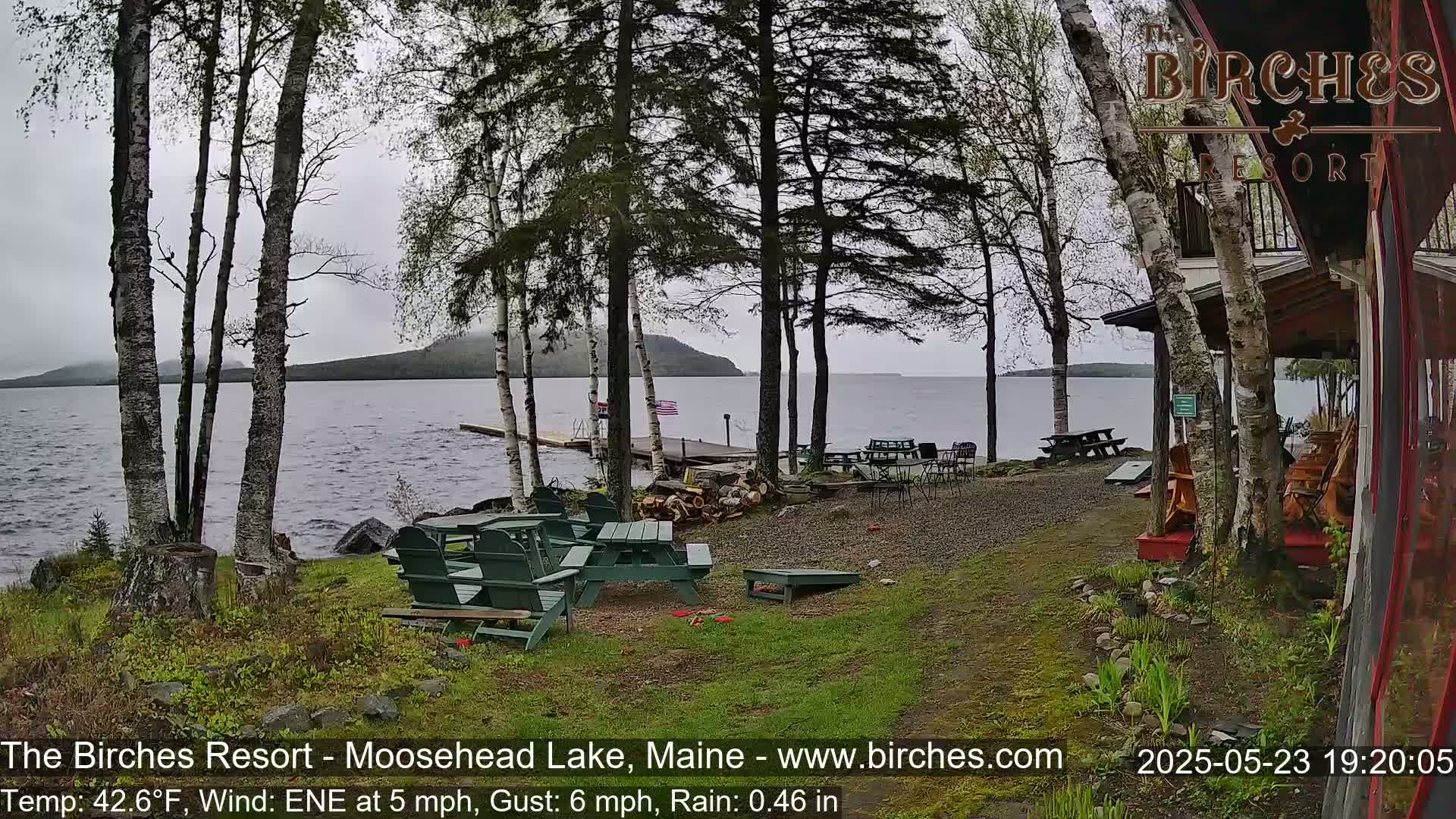 The Birches Resort Outdoo Moosehead Lake, Live Cam - Rockwood, Maine, USA