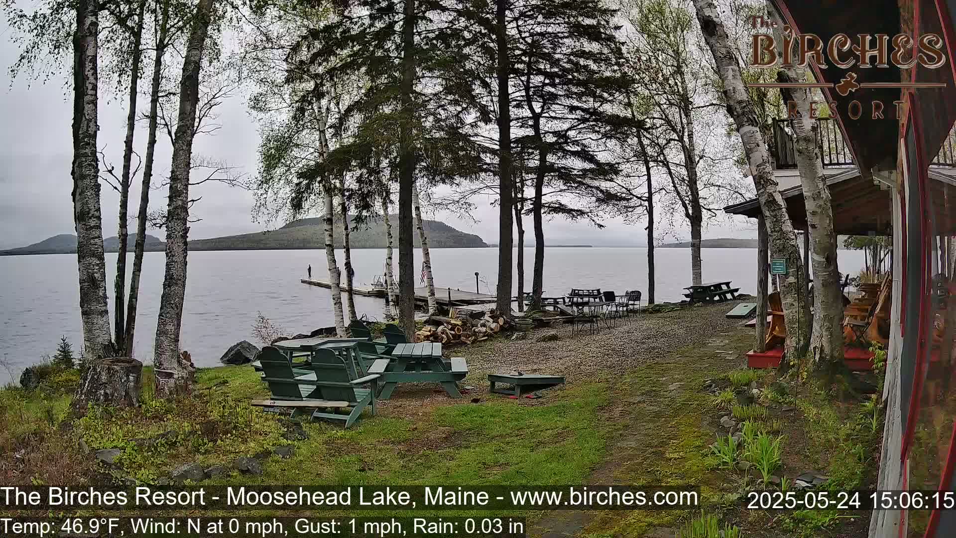 The Birches Resort Outdoo Moosehead Lake, Live Cam - Rockwood, Maine, USA