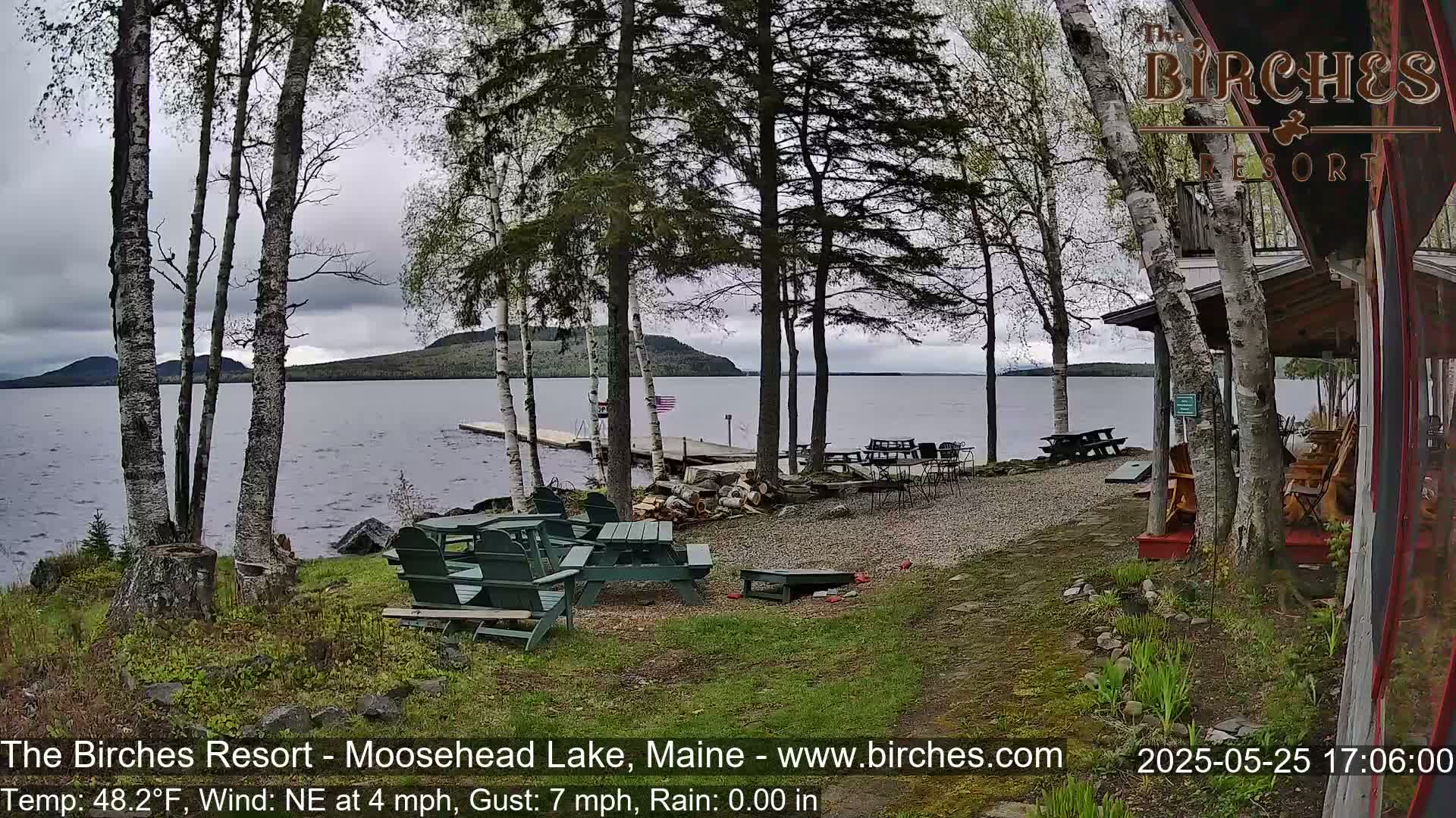 The Birches Resort Outdoo Moosehead Lake, Live Cam - Rockwood, Maine, USA