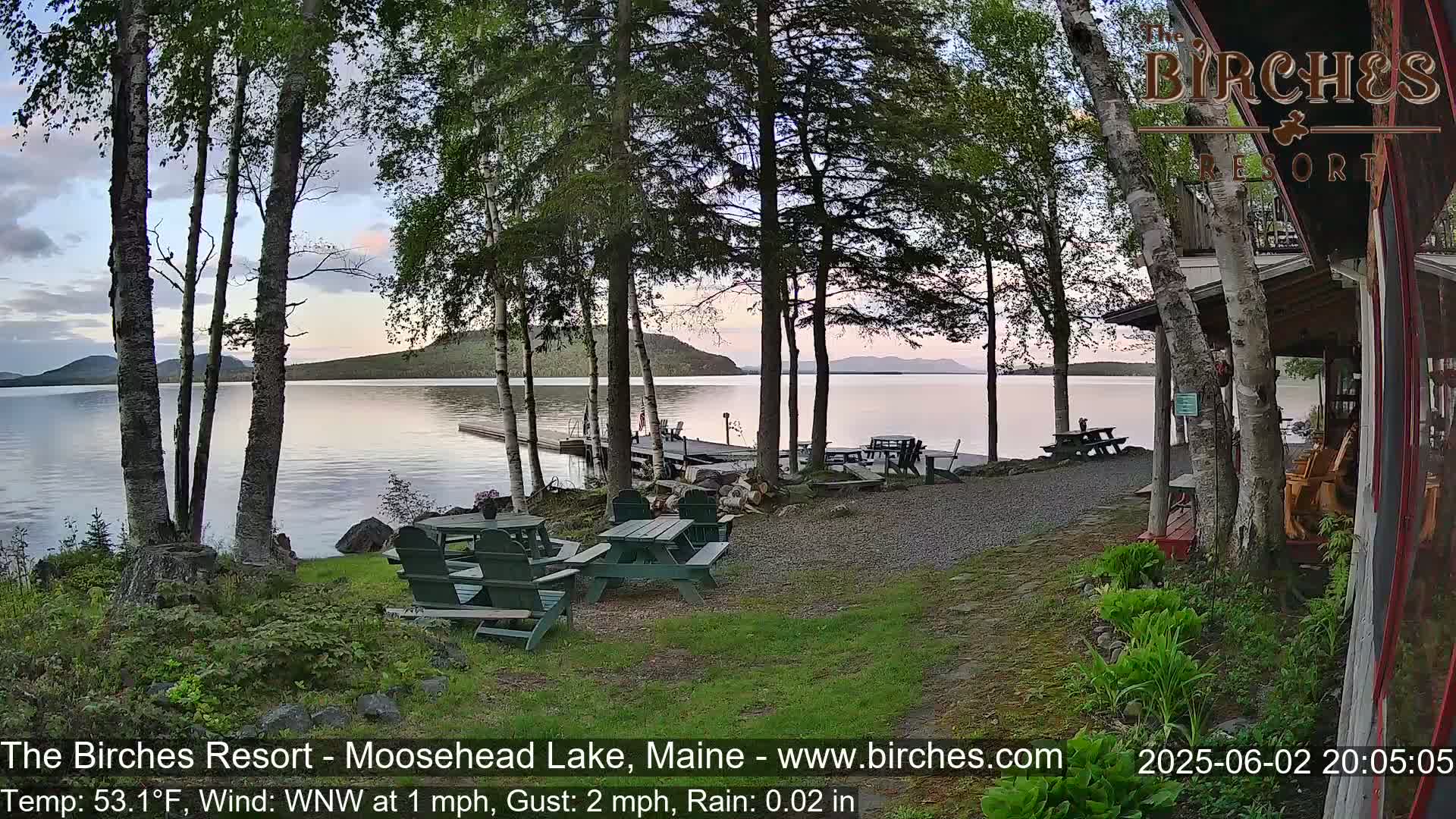 The Birches Resort Outdoo Moosehead Lake, Live Cam - Rockwood, Maine, USA