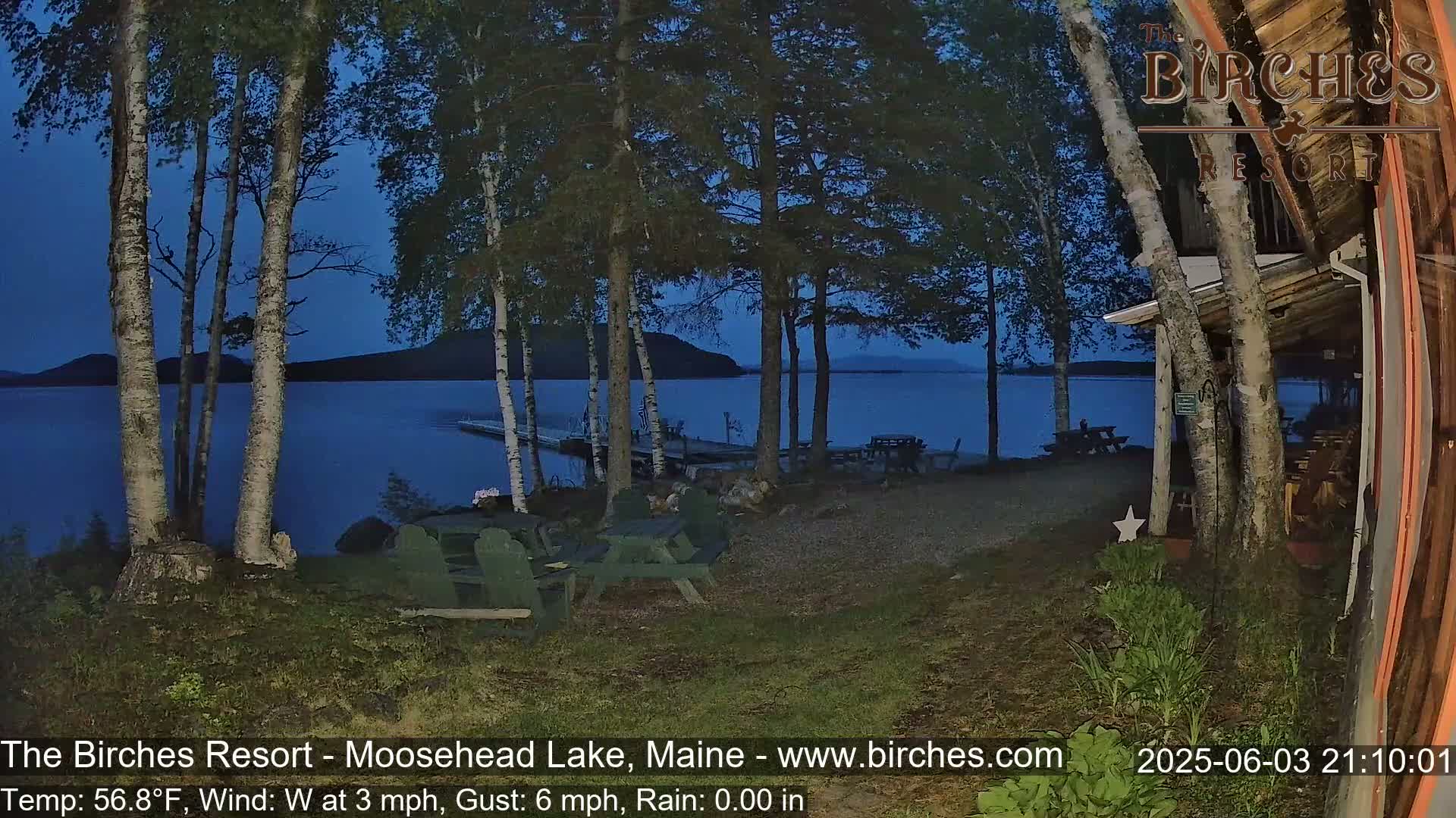 The Birches Resort Outdoo Moosehead Lake, Live Cam - Rockwood, Maine, USA