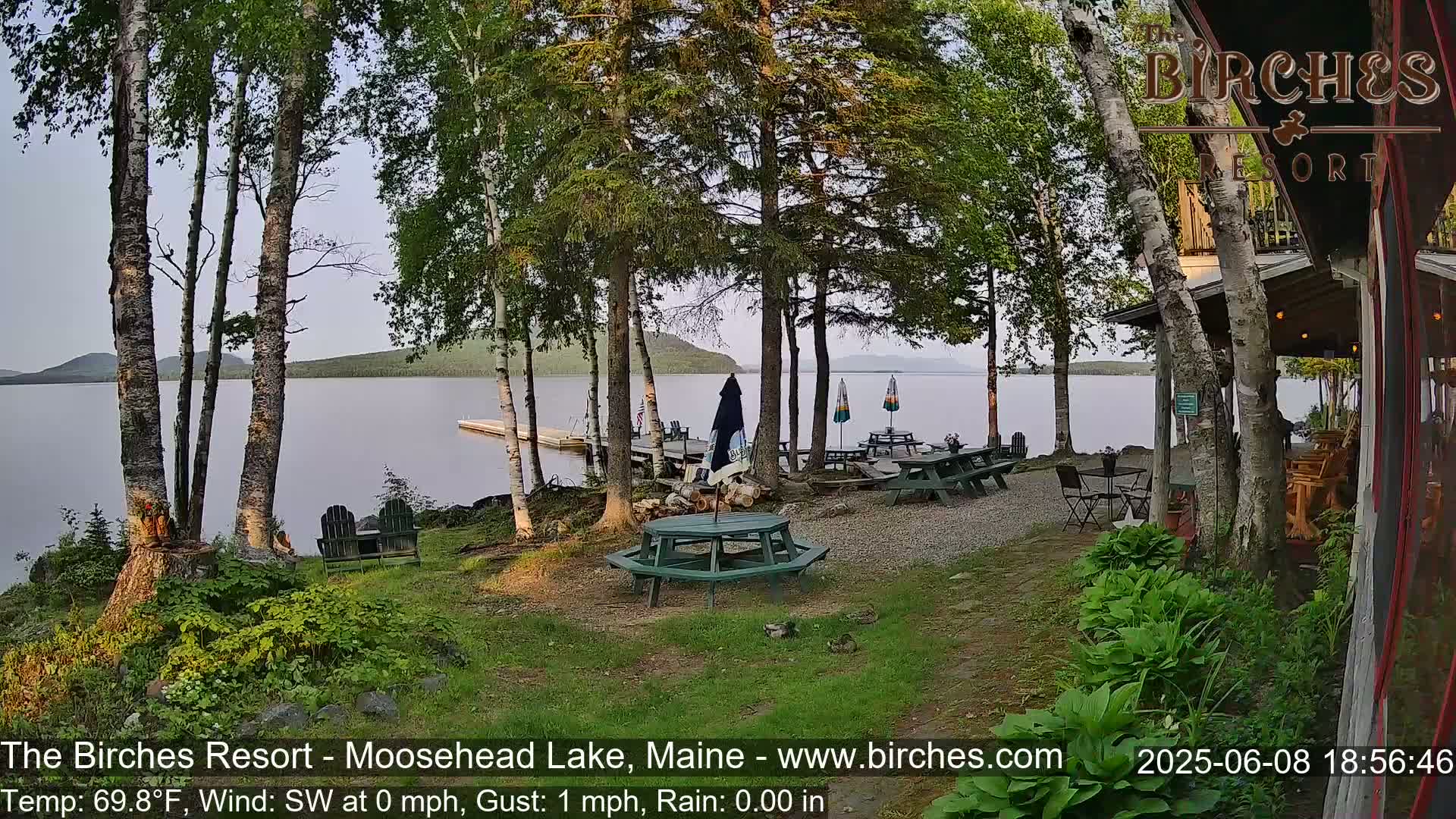 The Birches Resort Outdoo Moosehead Lake, Live Cam - Rockwood, Maine, USA