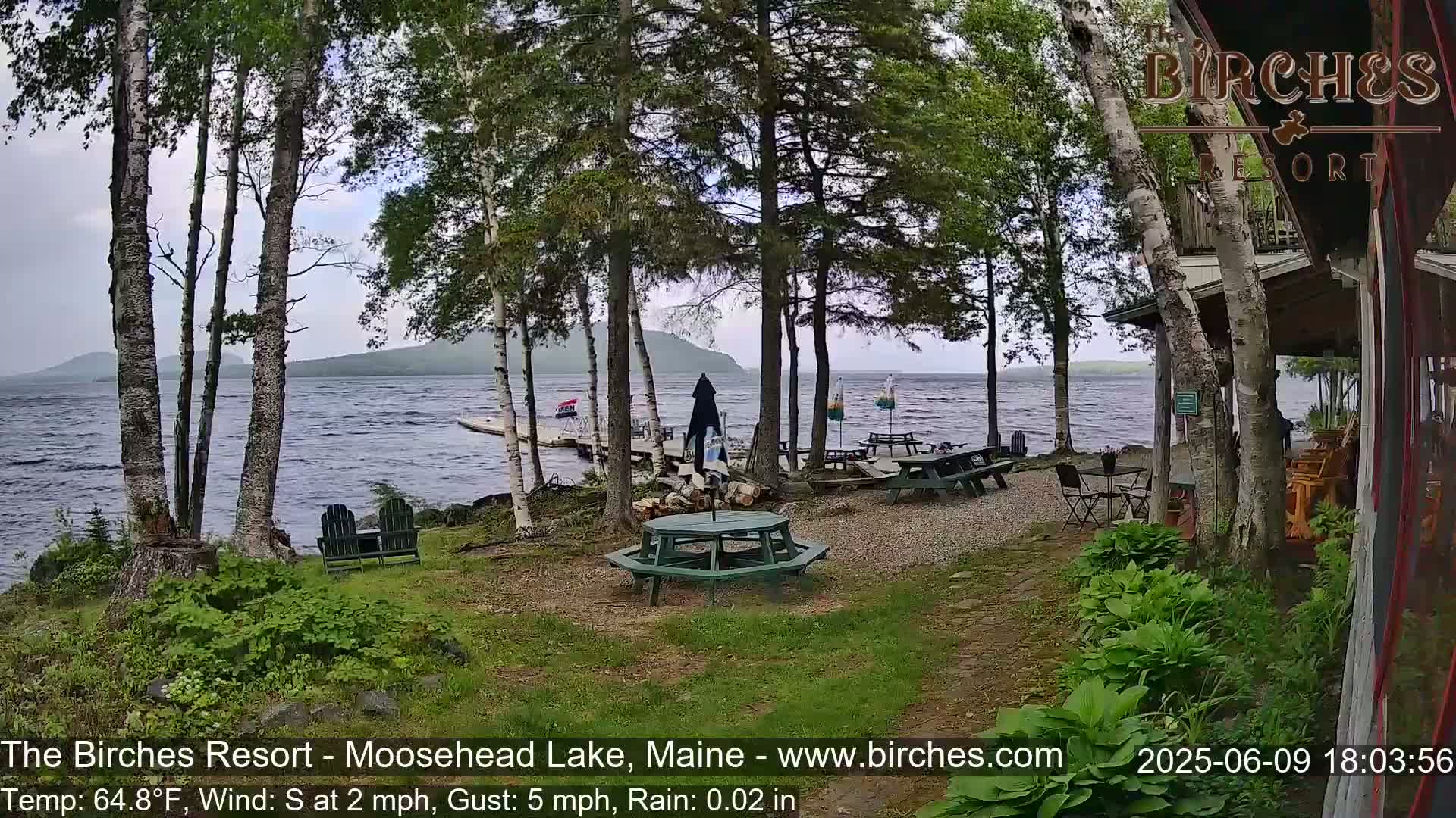 The Birches Resort Outdoo Moosehead Lake, Live Cam - Rockwood, Maine, USA