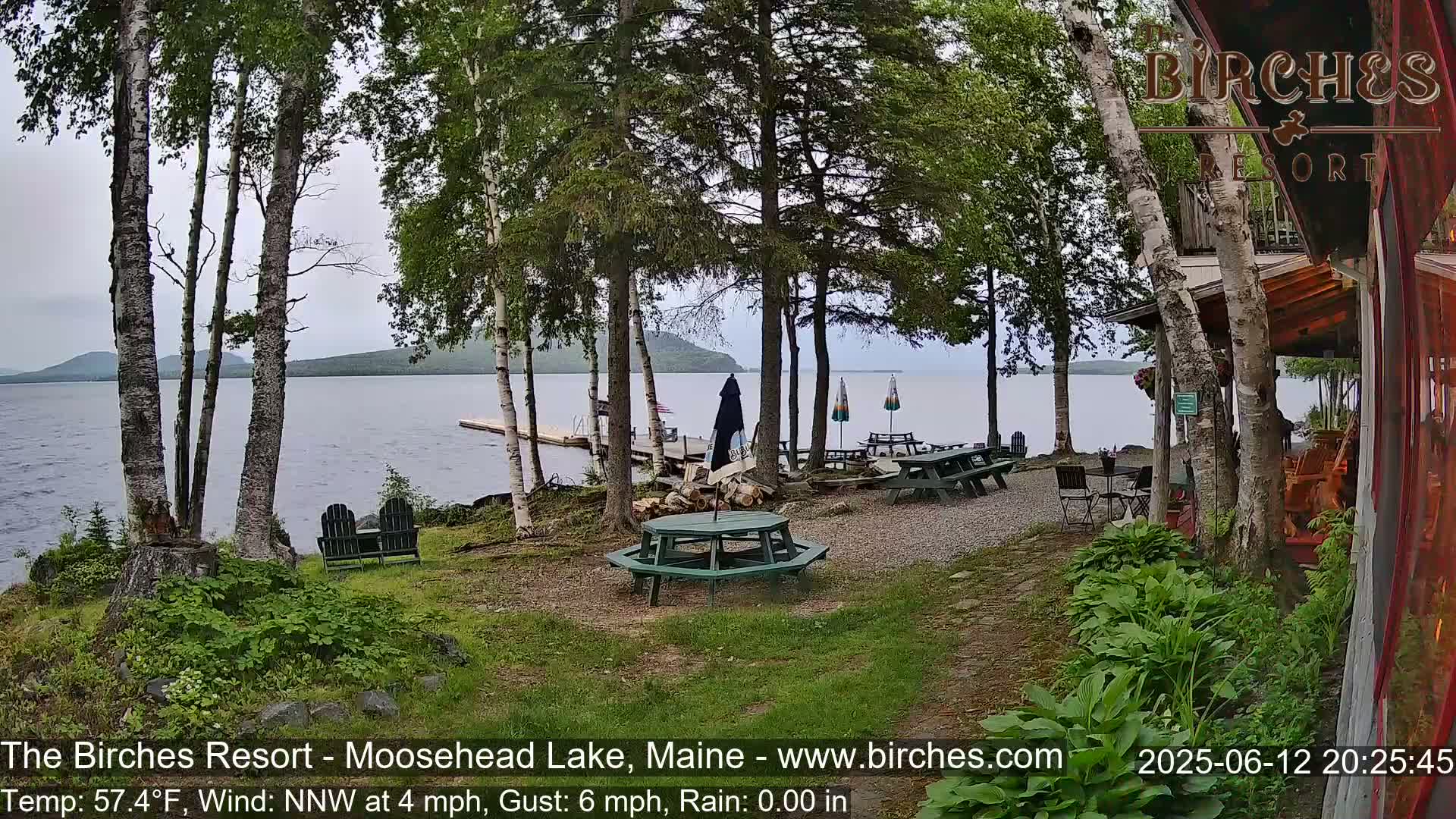 The Birches Resort Outdoo Moosehead Lake, Live Cam - Rockwood, Maine, USA
