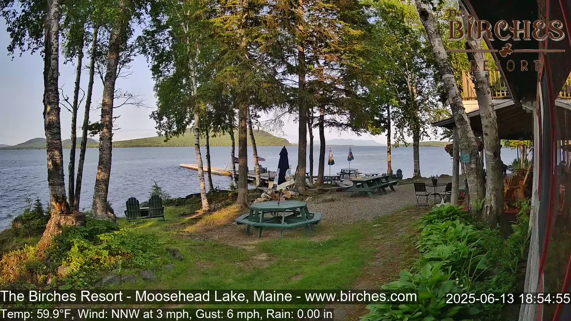 The Birches Resort Outdoo Moosehead Lake, Live Cam - Rockwood, Maine, USA
