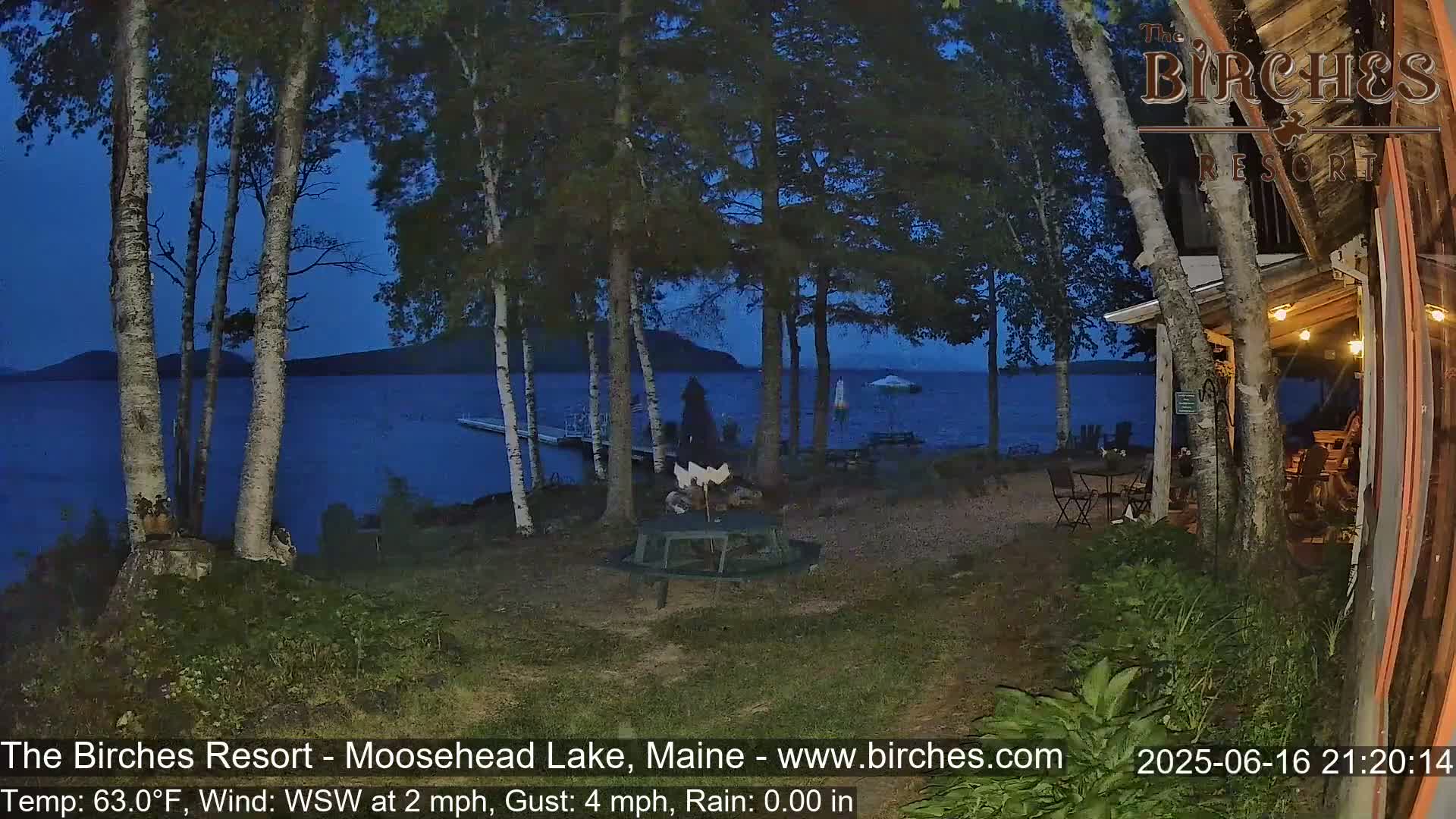 The Birches Resort Outdoo Moosehead Lake, Live Cam - Rockwood, Maine, USA