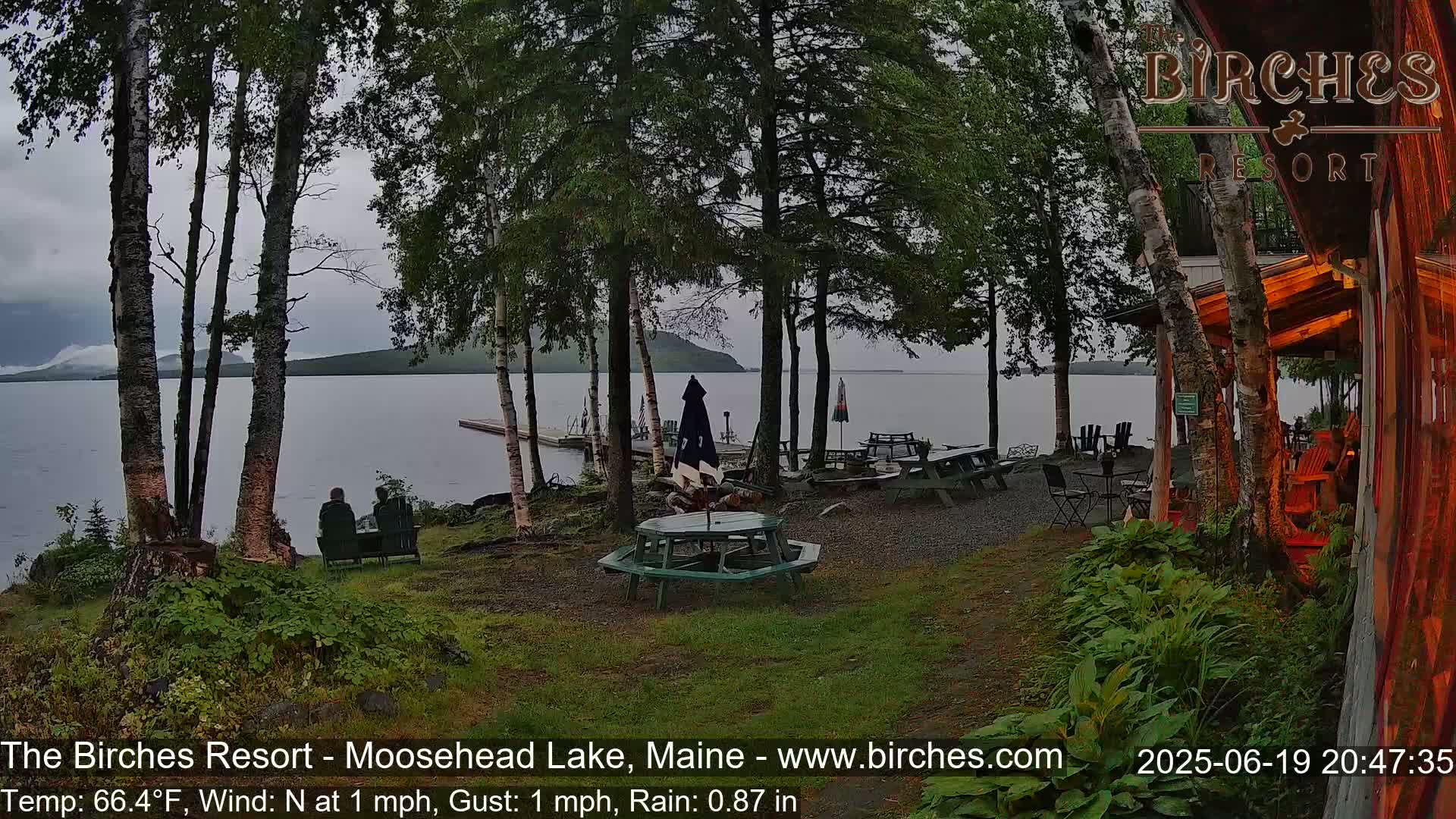 The Birches Resort Outdoo Moosehead Lake, Live Cam - Rockwood, Maine, USA