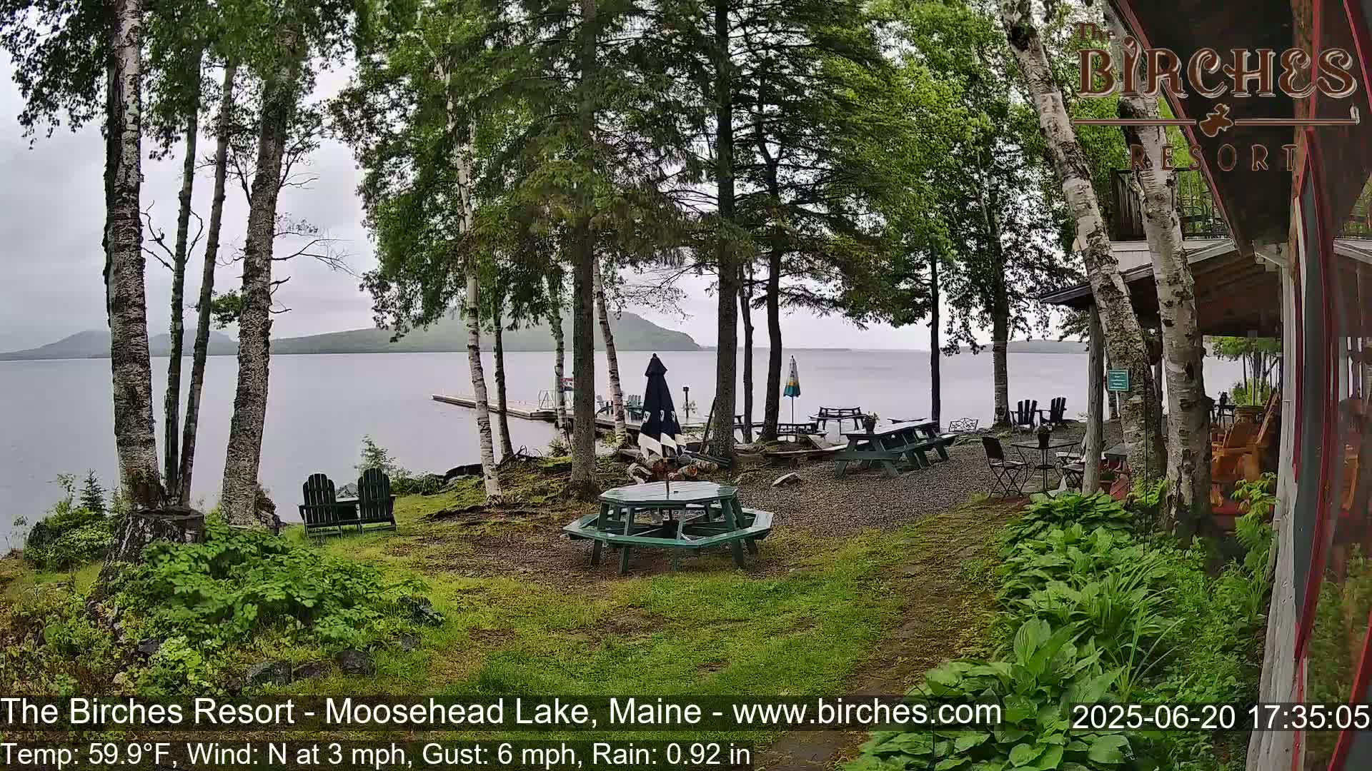 The Birches Resort Outdoo Moosehead Lake, Live Cam - Rockwood, Maine, USA