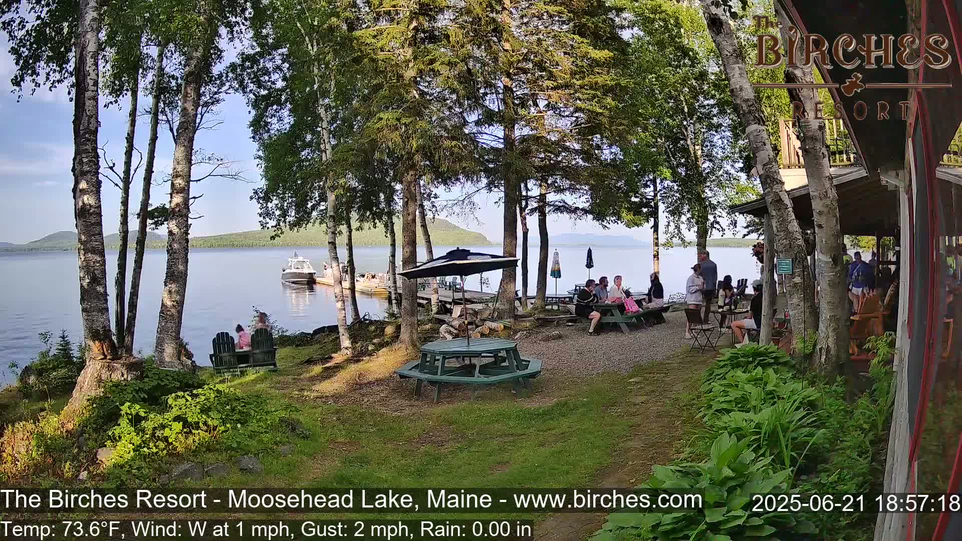 The Birches Resort Outdoo Moosehead Lake, Live Cam - Rockwood, Maine, USA