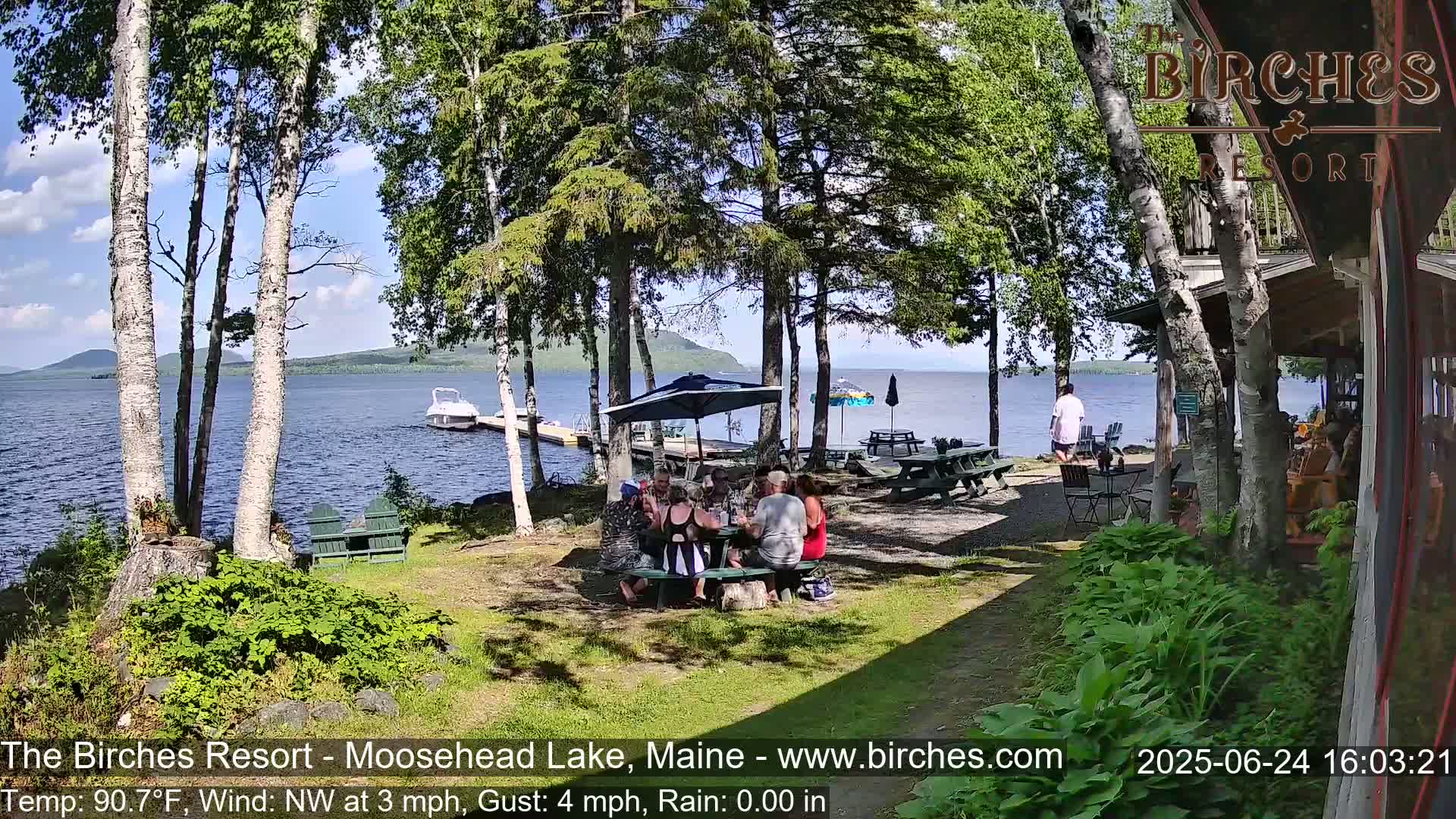 The Birches Resort Outdoo Moosehead Lake, Live Cam - Rockwood, Maine, USA