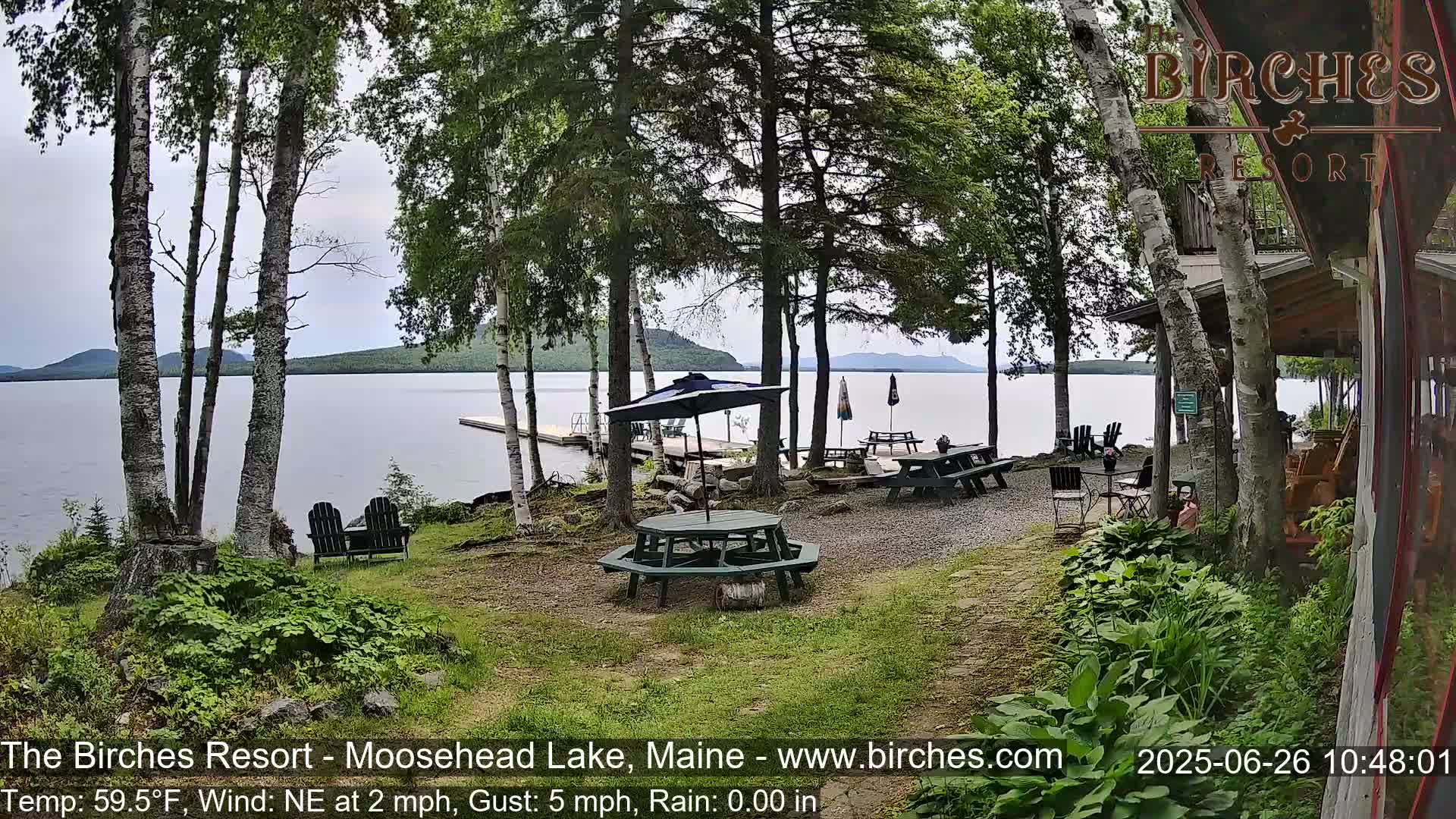 The Birches Resort Outdoo Moosehead Lake, Live Cam - Rockwood, Maine, USA