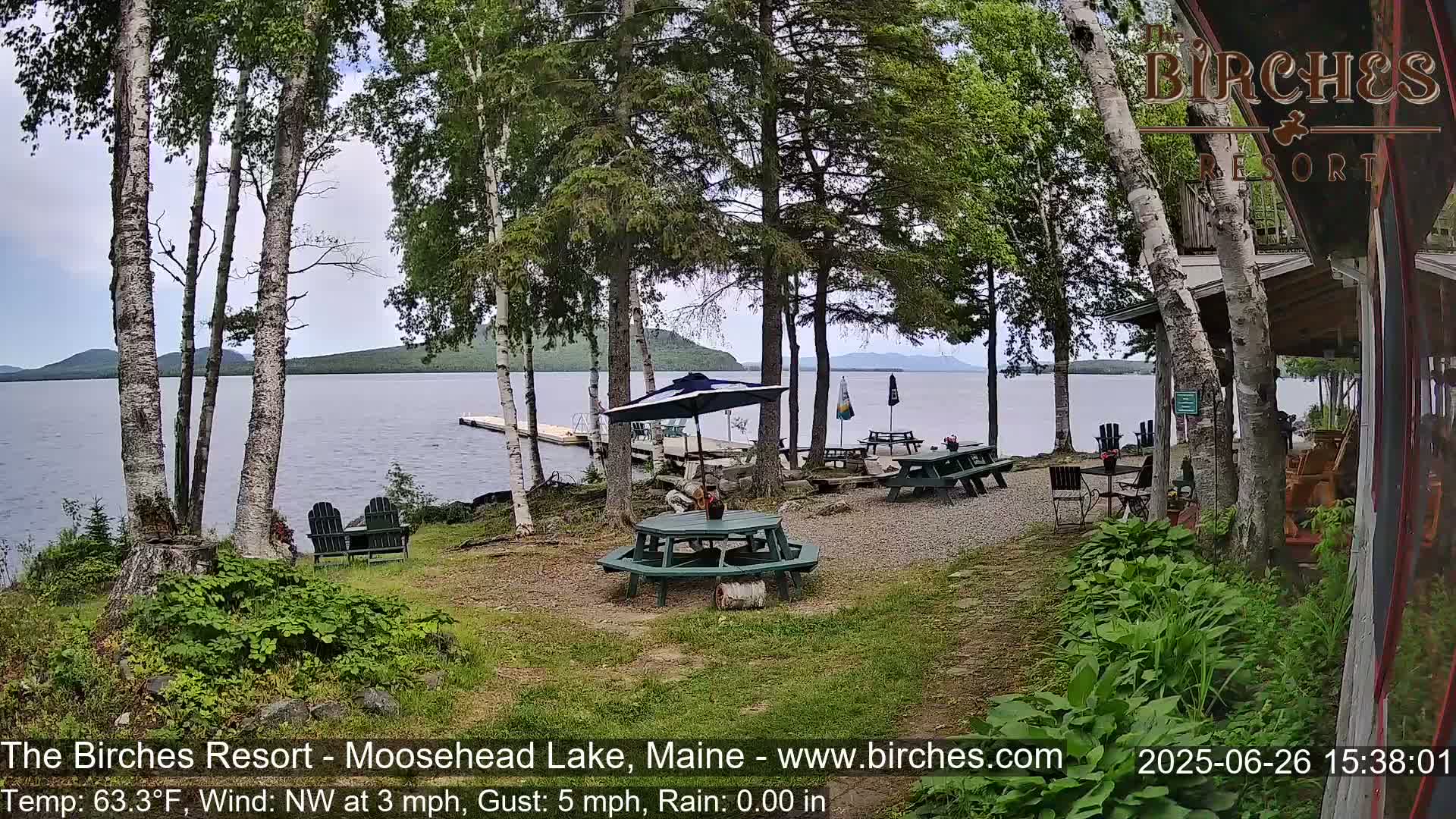The Birches Resort Outdoo Moosehead Lake, Live Cam - Rockwood, Maine, USA