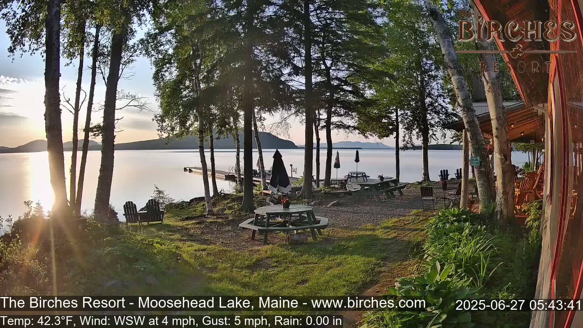 The Birches Resort Outdoo Moosehead Lake, Live Cam - Rockwood, Maine, USA