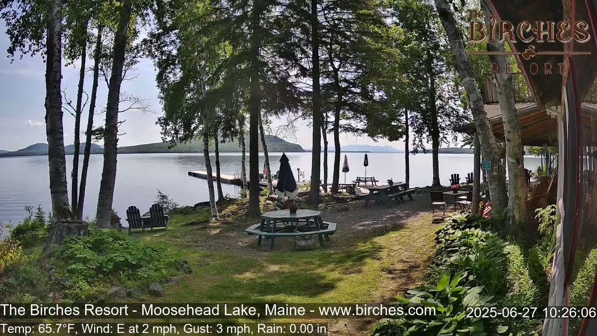 The Birches Resort Outdoo Moosehead Lake, Live Cam - Rockwood, Maine, USA