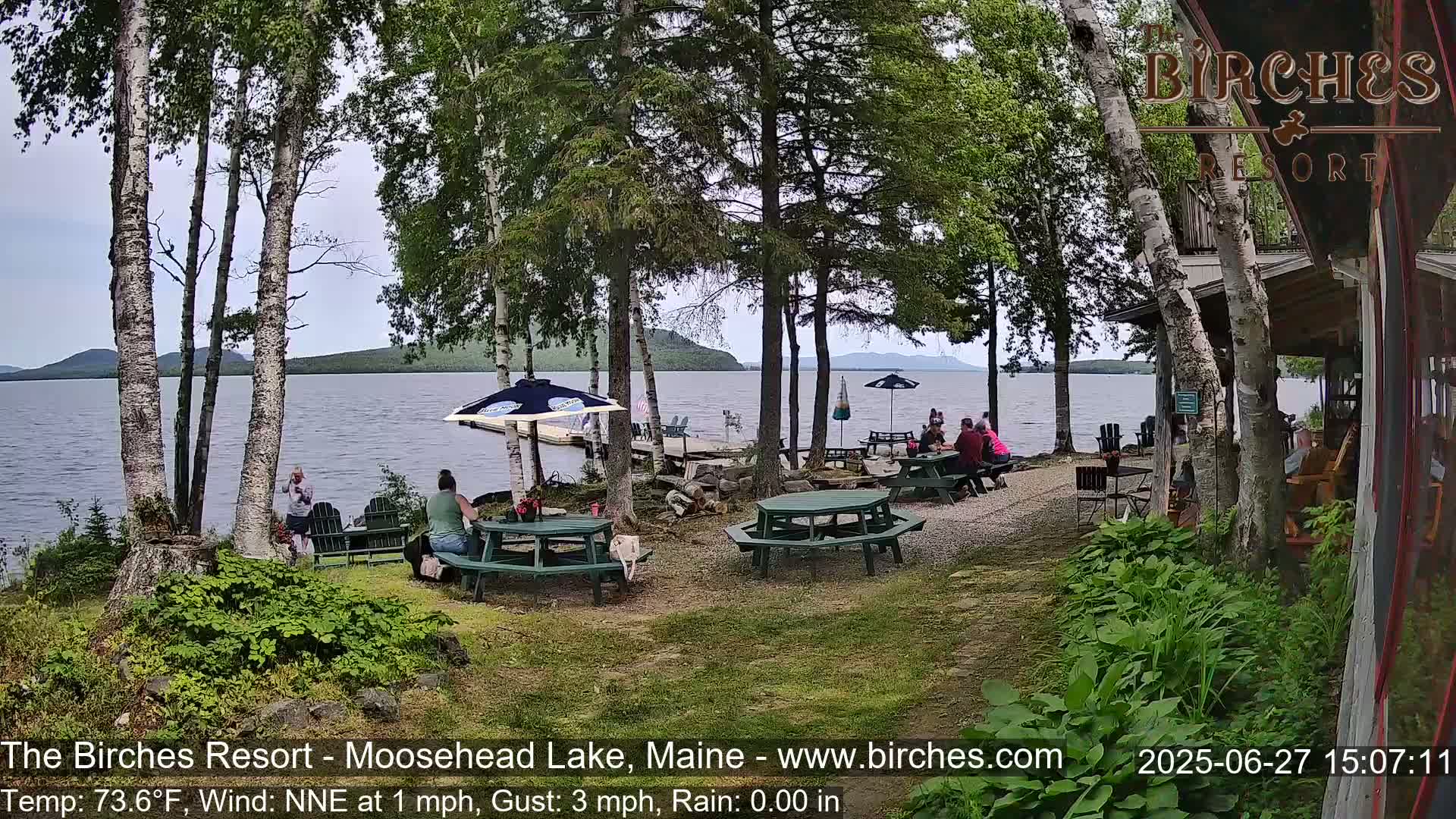 The Birches Resort Outdoo Moosehead Lake, Live Cam - Rockwood, Maine, USA