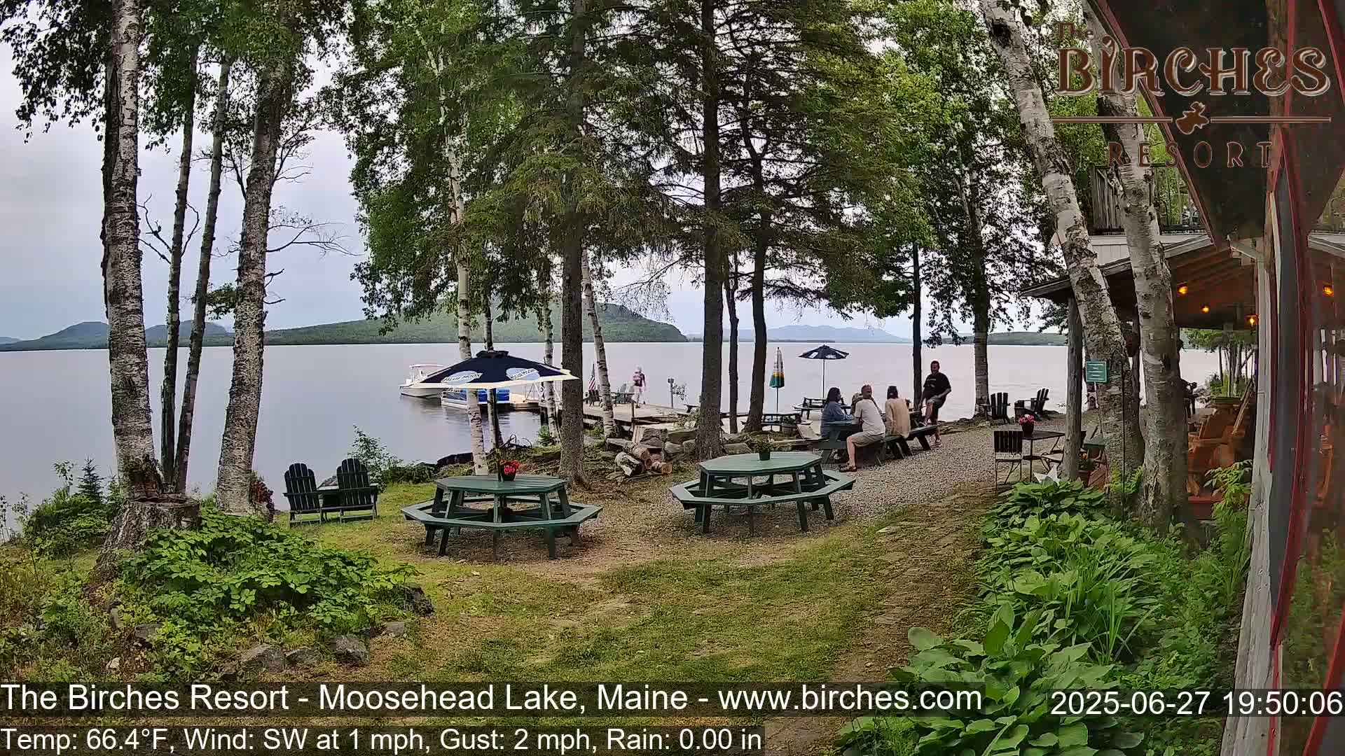 The Birches Resort Outdoo Moosehead Lake, Live Cam - Rockwood, Maine, USA
