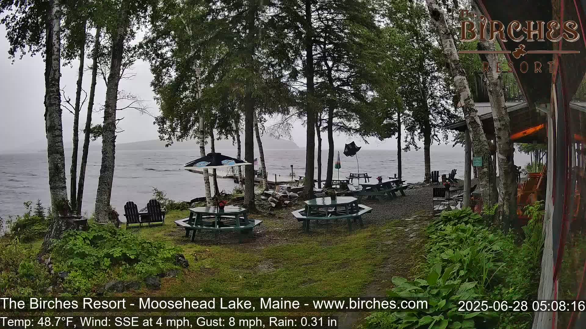 The Birches Resort Outdoo Moosehead Lake, Live Cam - Rockwood, Maine, USA