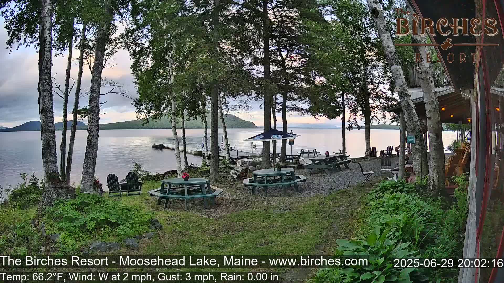 The Birches Resort Outdoo Moosehead Lake, Live Cam - Rockwood, Maine, USA