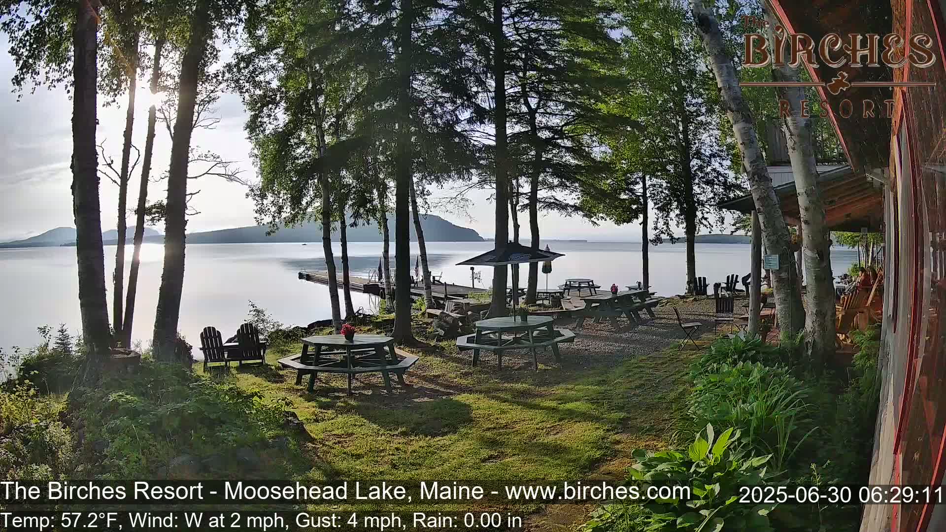The Birches Resort Outdoo Moosehead Lake, Live Cam - Rockwood, Maine, USA