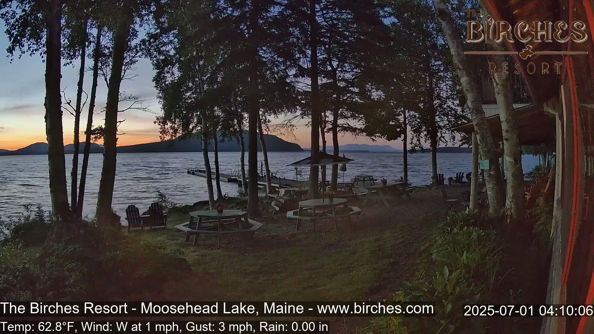 The Birches Resort Outdoo Moosehead Lake, Live Cam - Rockwood, Maine, USA