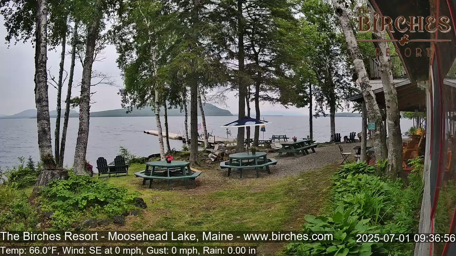 The Birches Resort Outdoo Moosehead Lake, Live Cam - Rockwood, Maine, USA