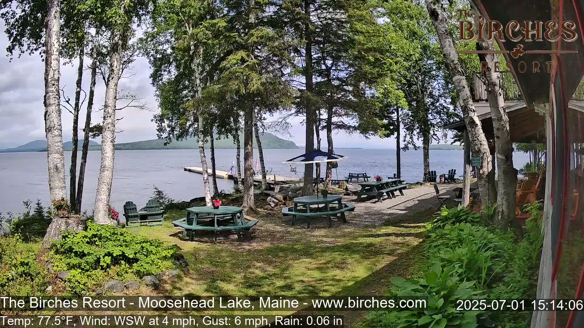 The Birches Resort Outdoo Moosehead Lake, Live Cam - Rockwood, Maine, USA