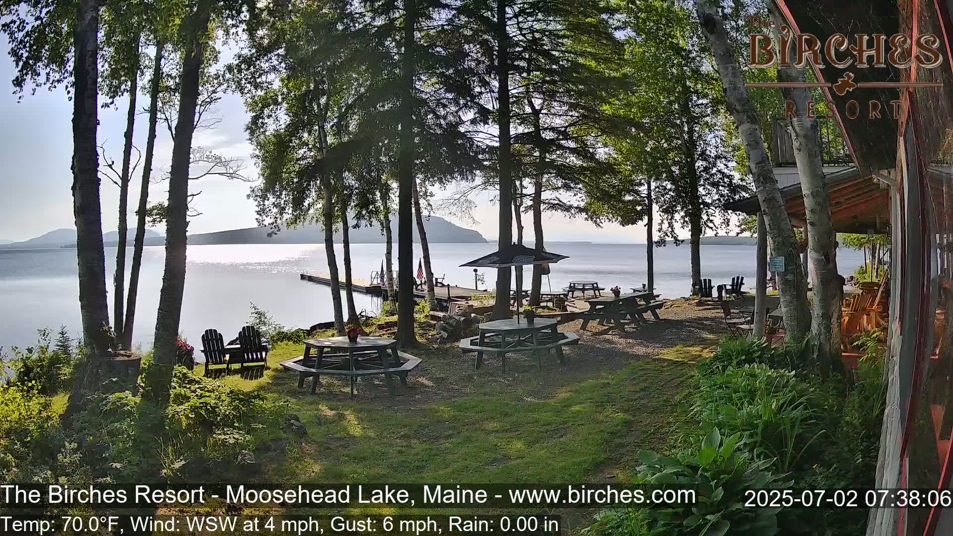 The Birches Resort Outdoo Moosehead Lake, Live Cam - Rockwood, Maine, USA