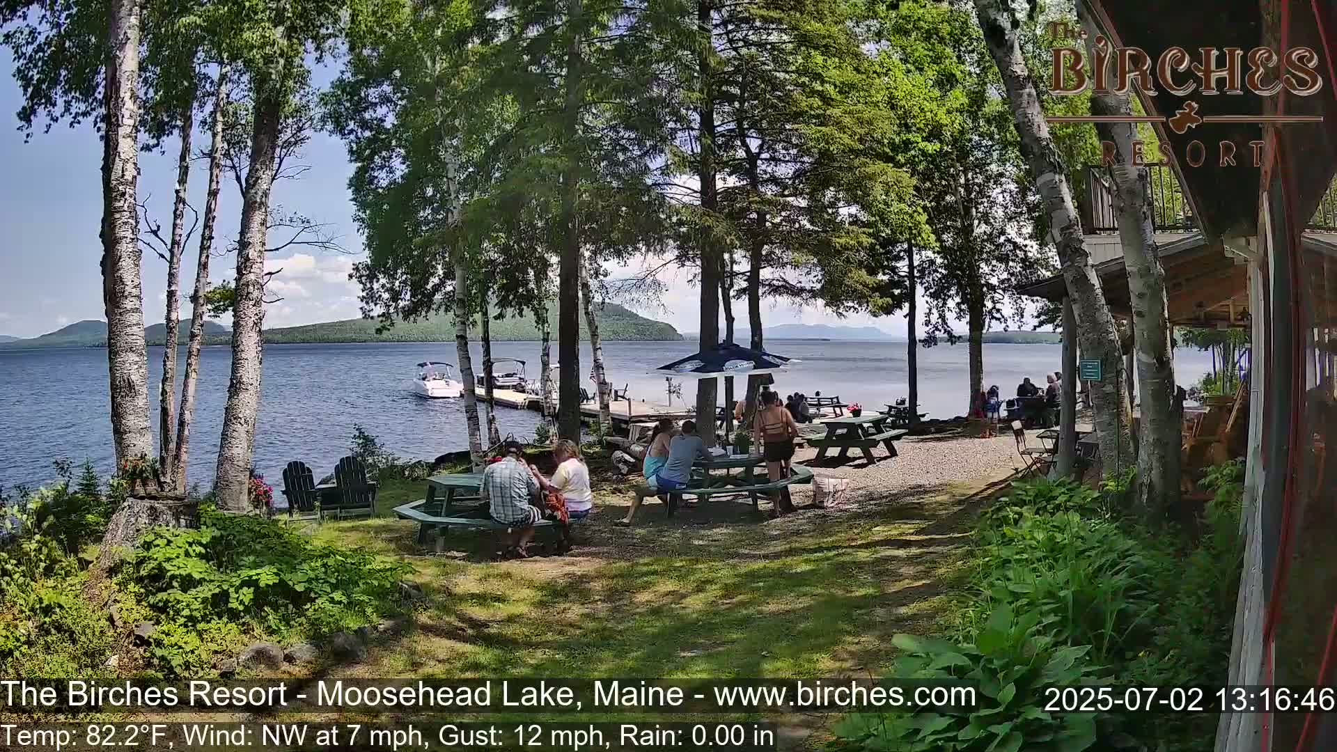 The Birches Resort Outdoo Moosehead Lake, Live Cam - Rockwood, Maine, USA