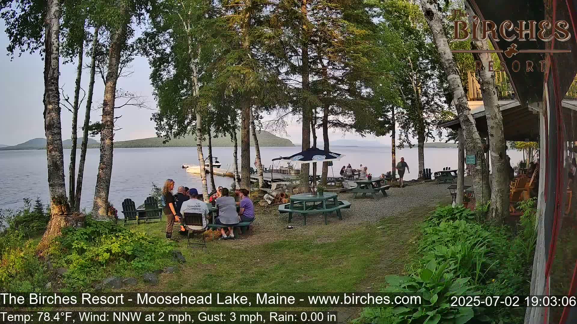 The Birches Resort Outdoo Moosehead Lake, Live Cam - Rockwood, Maine, USA