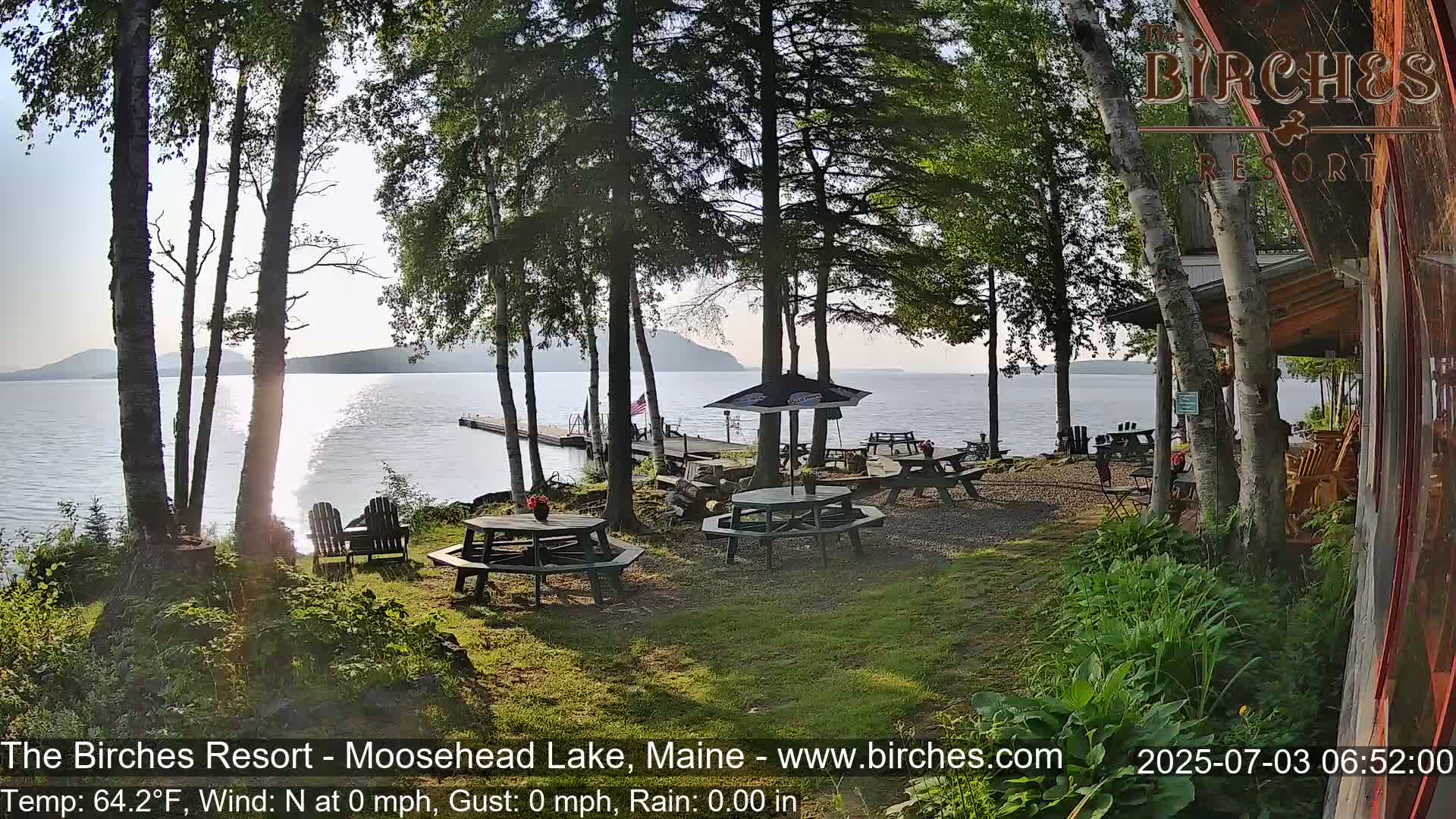 The Birches Resort Outdoo Moosehead Lake, Live Cam - Rockwood, Maine, USA