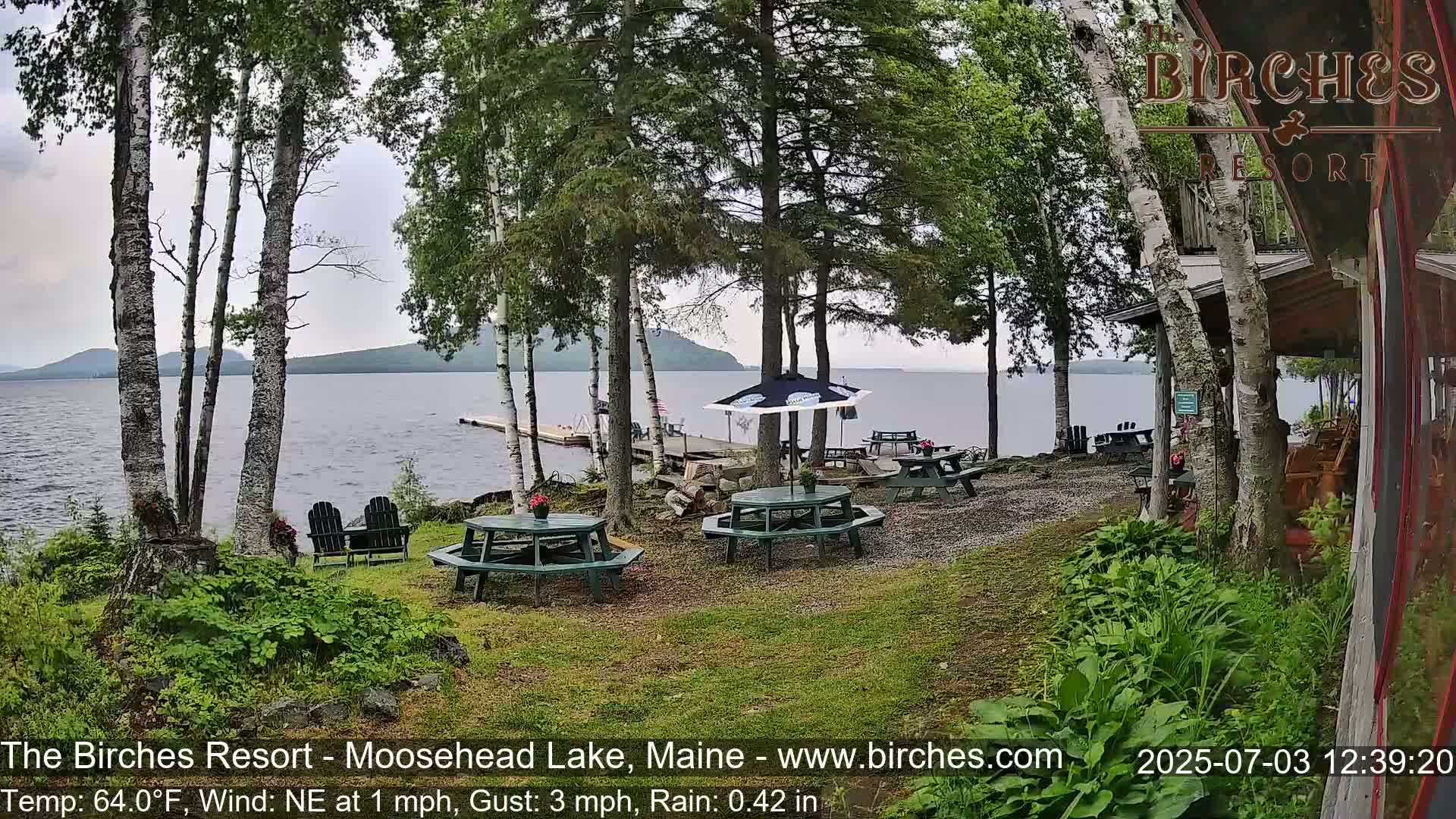 The Birches Resort Outdoo Moosehead Lake, Live Cam - Rockwood, Maine, USA